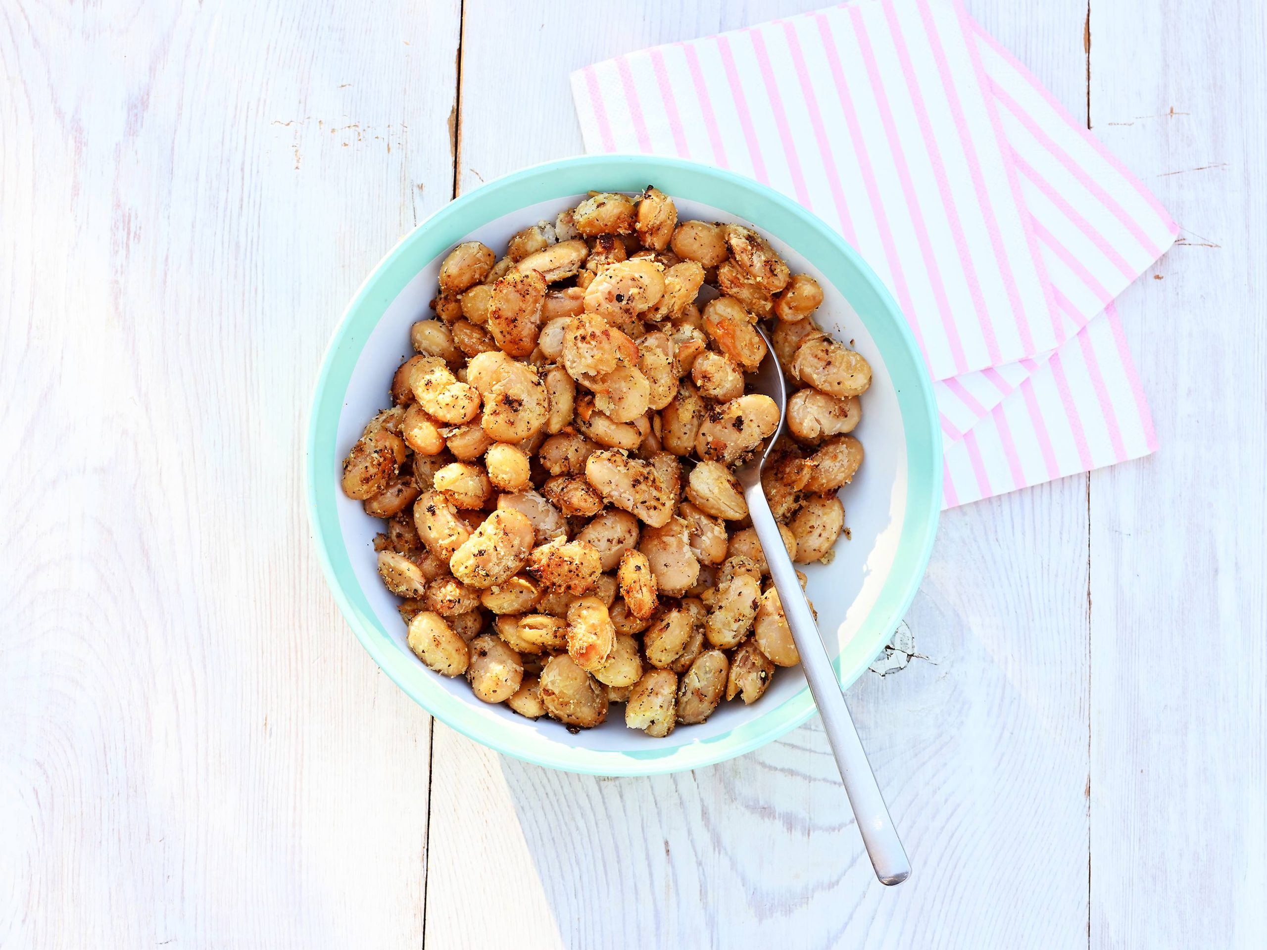 Air Fryer Crispy Lemon Pepper Beans | Savory