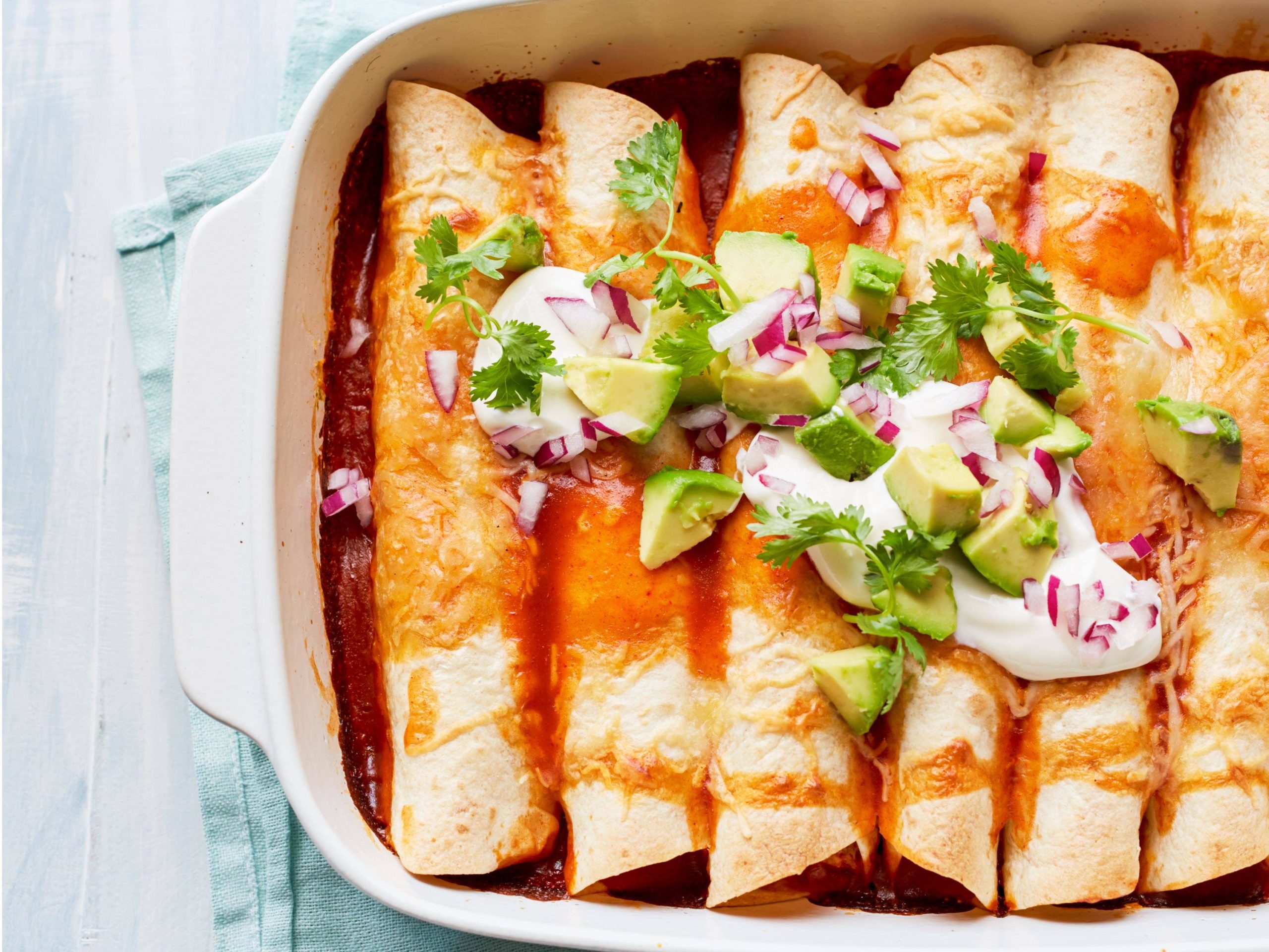 Fast & Easy Chicken Enchiladas | Savory