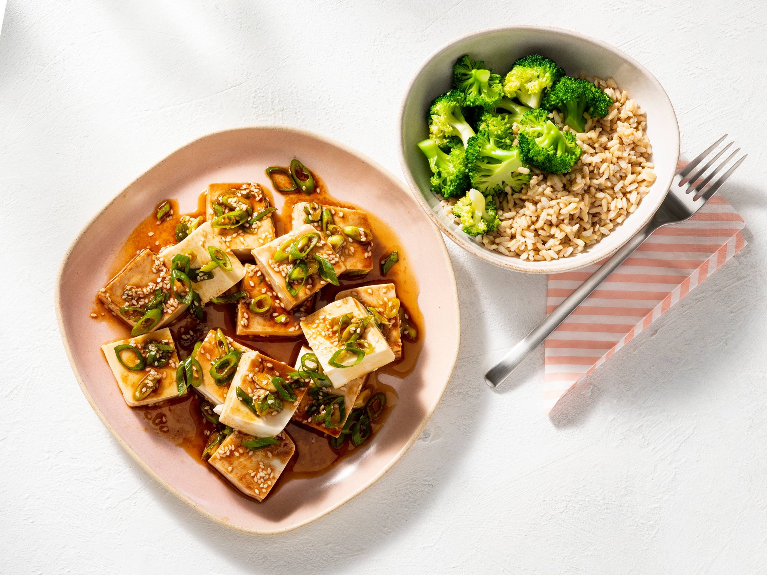 Soy Sauce–Marinated Silken Tofu with Rice | Savory