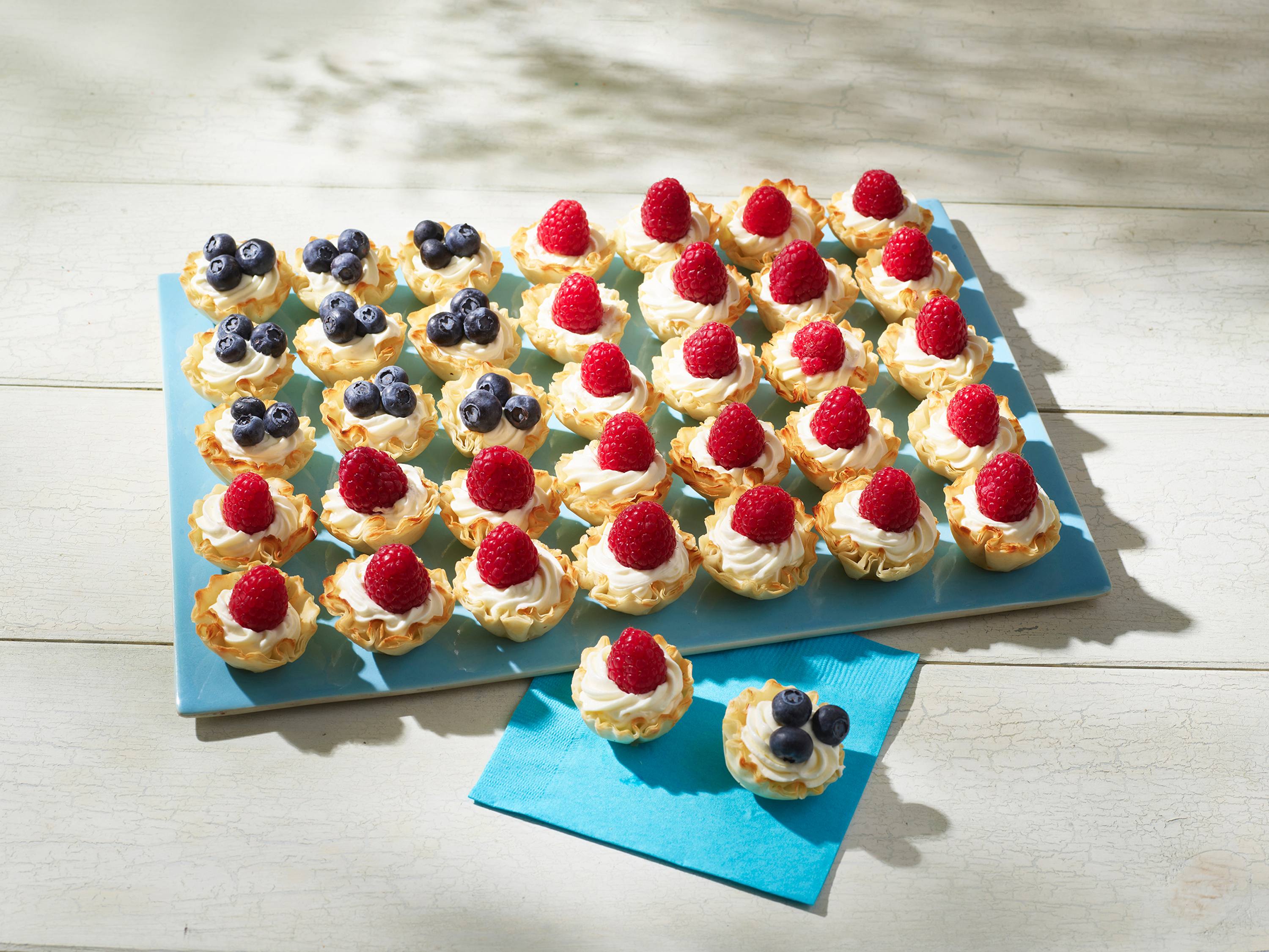 Berry Phyllo Cups Savory