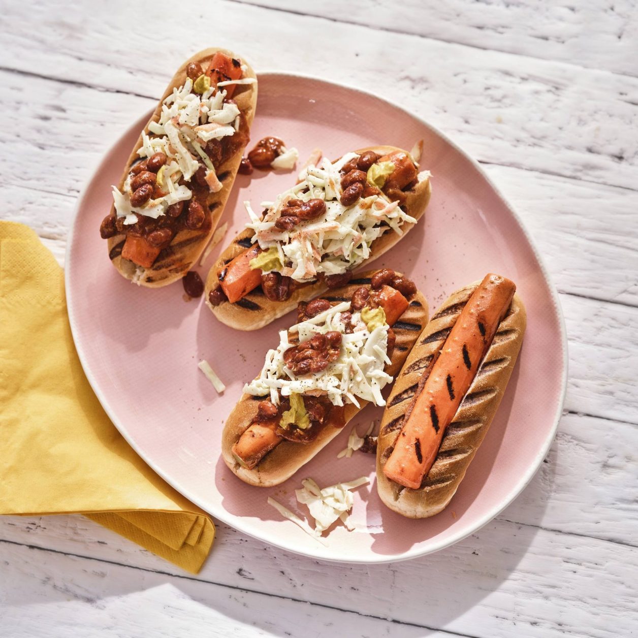 Grilled Carrot ChiliSlaw Dogs Savory
