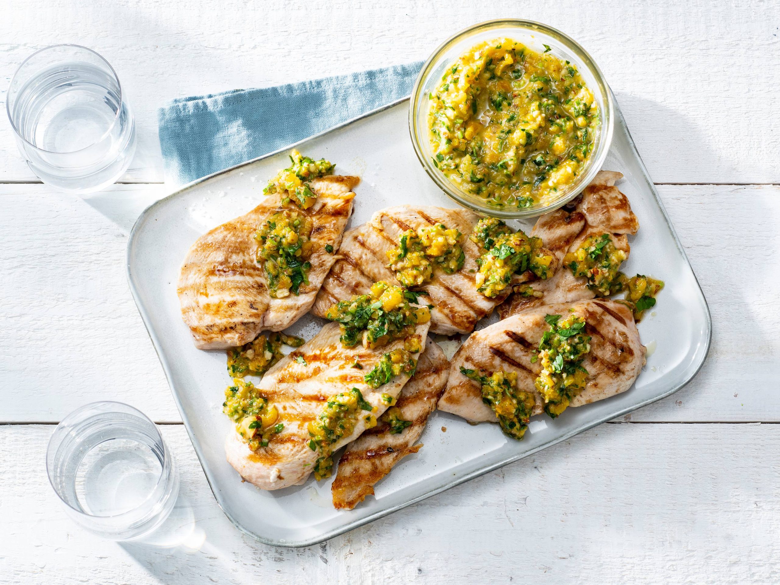 Grilled Chicken Breasts with Awesome Sauce | Savory