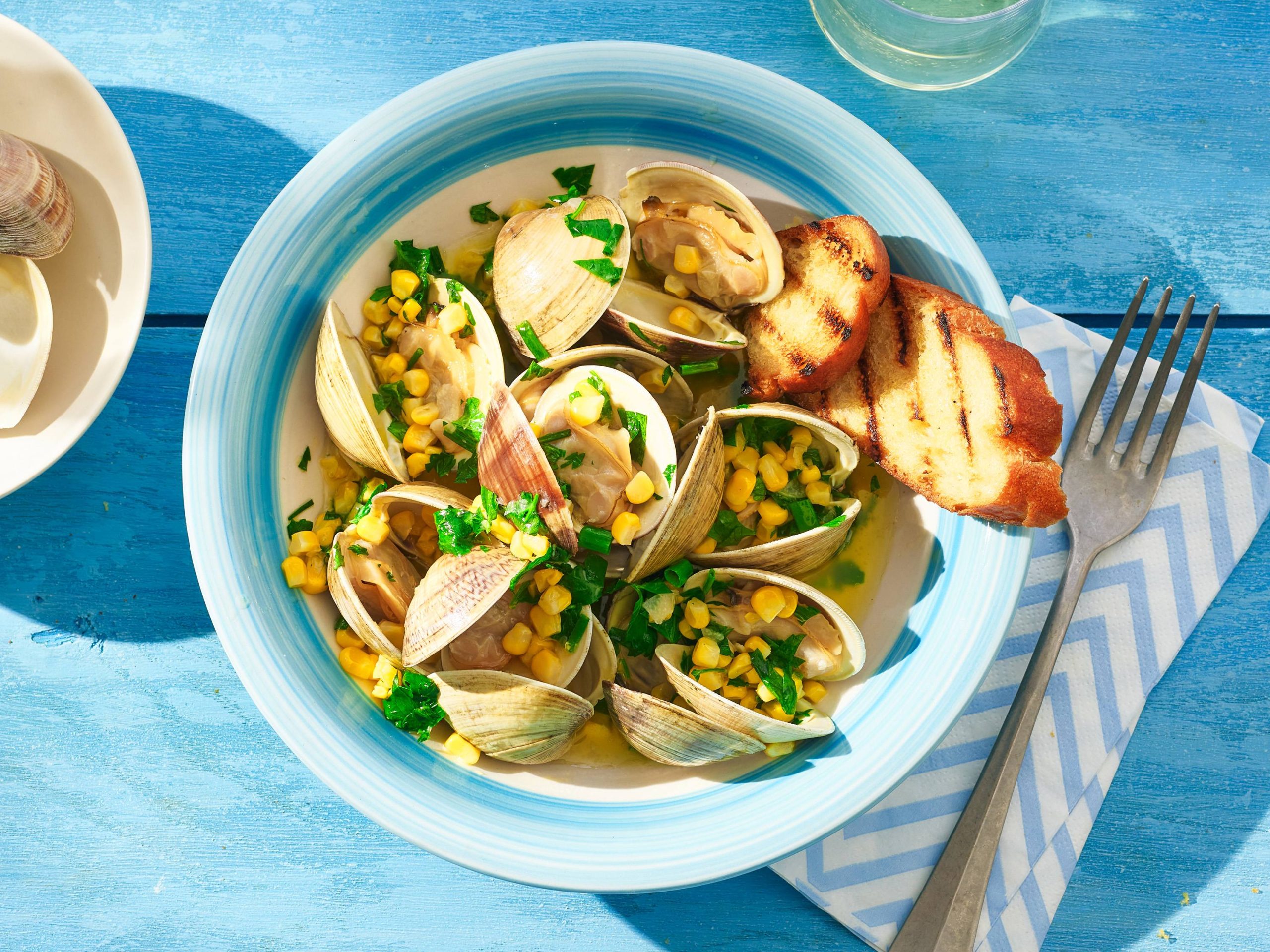 Grilled Clams with Buttered Corn | Savory