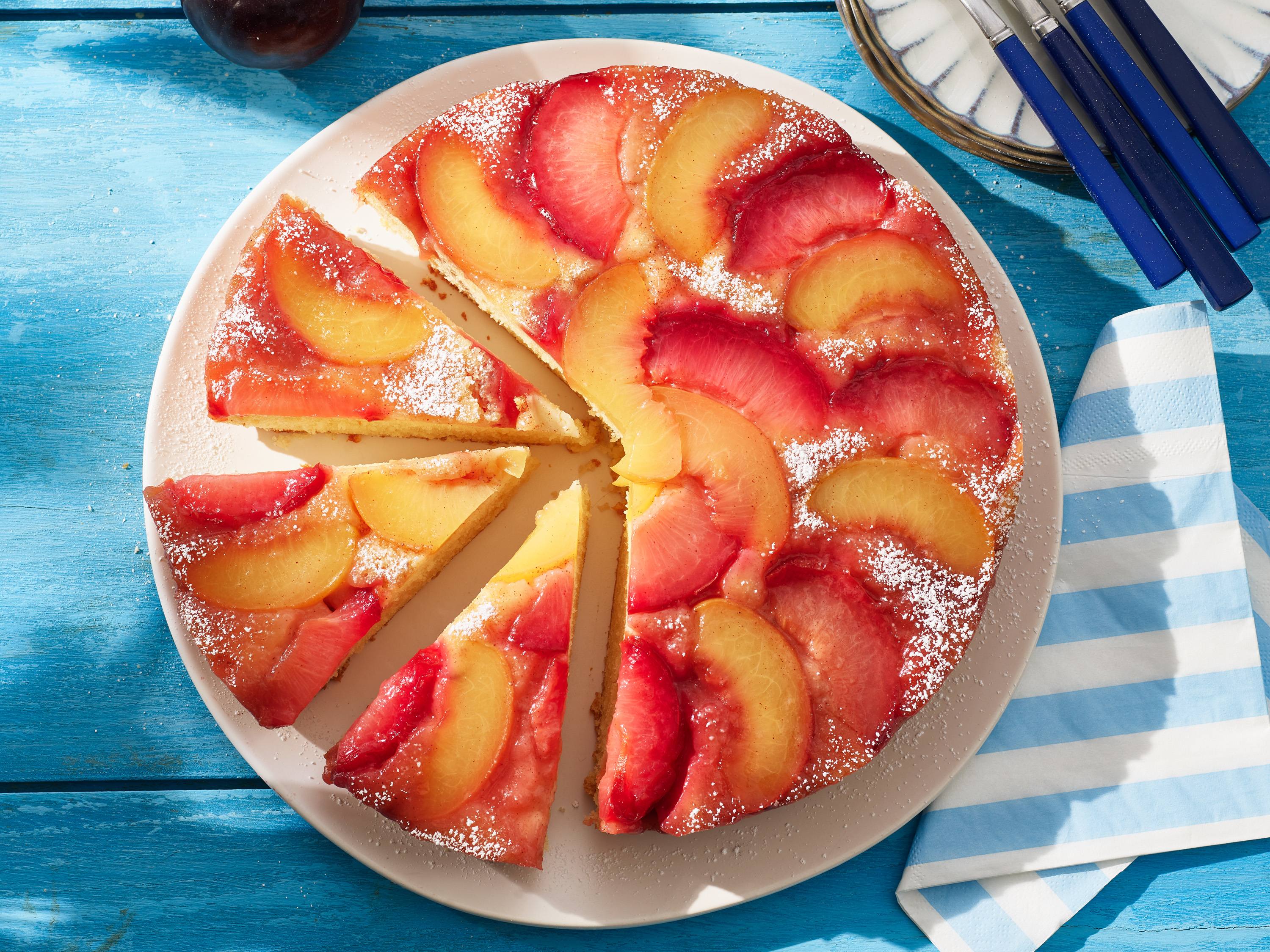 Stone Fruit UpsideDown Cake Savory