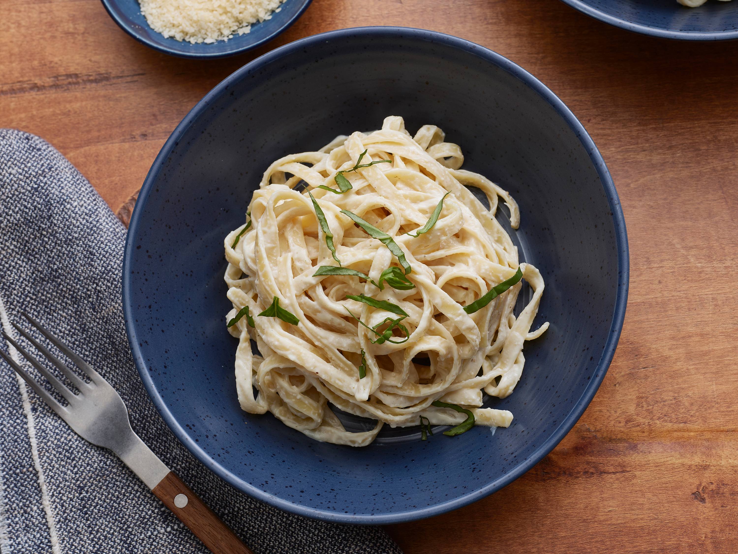 Fettuccine with Tofu Alfredo Sauce Savory
