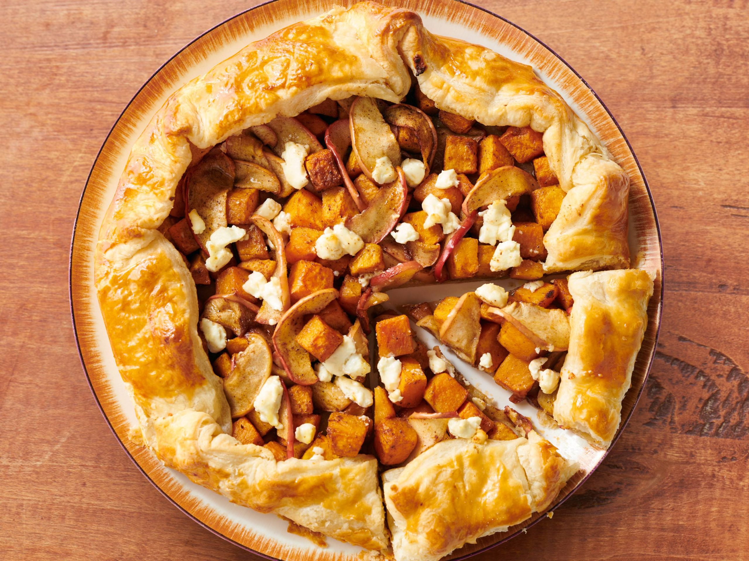 Butternut Squash and Apple Galette with Goat Cheese | Savory