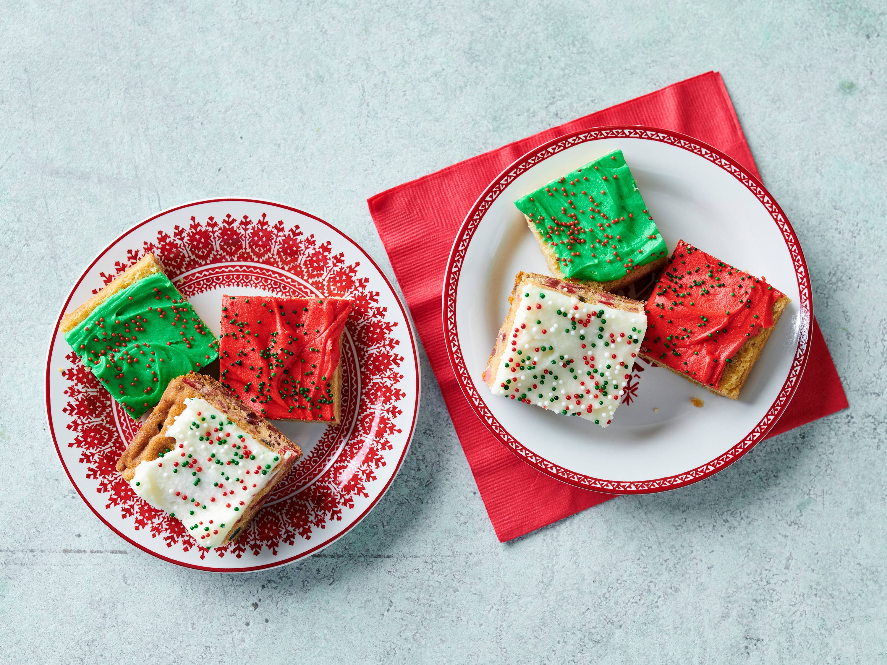 Fruitcake Sugar Cookie Bars Savory
