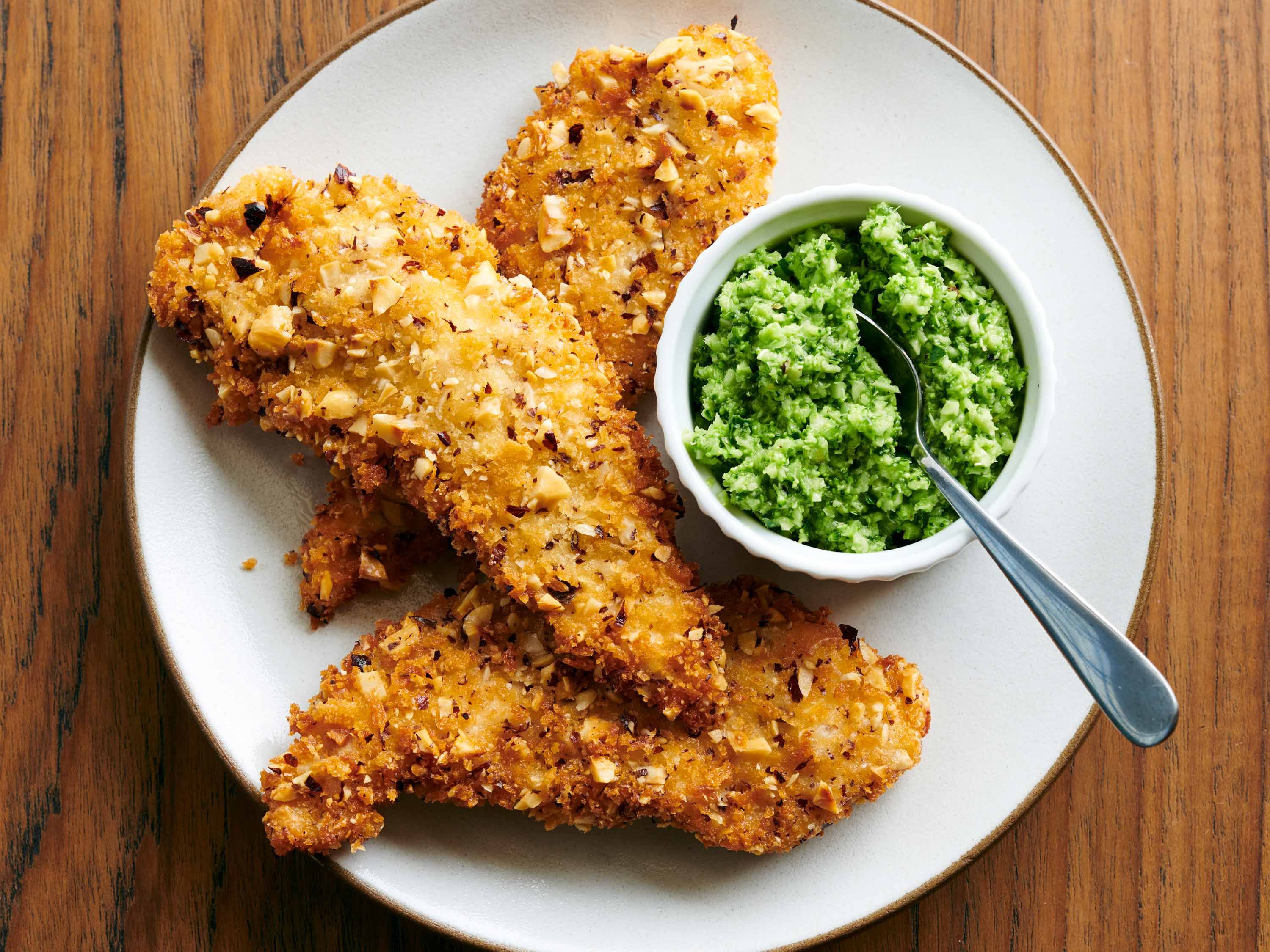 HazelnutCrusted Chicken with Broccoli Gremolata Savory