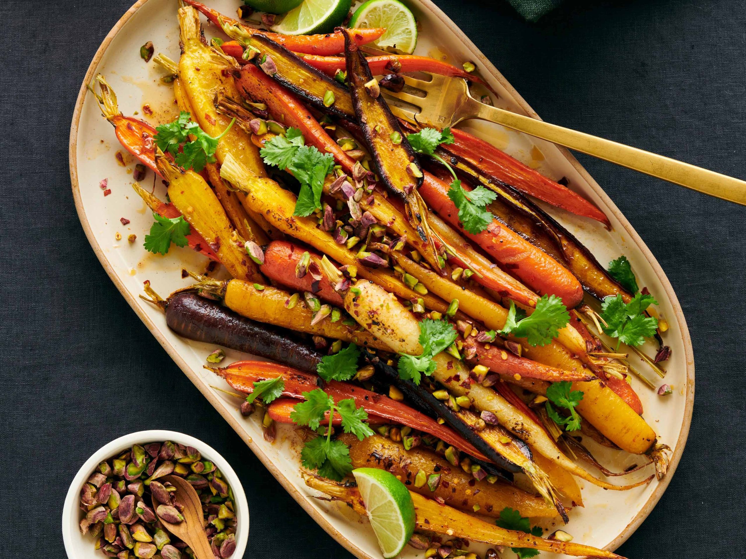 Roasted Carrots with Pistachios and Honey | Savory