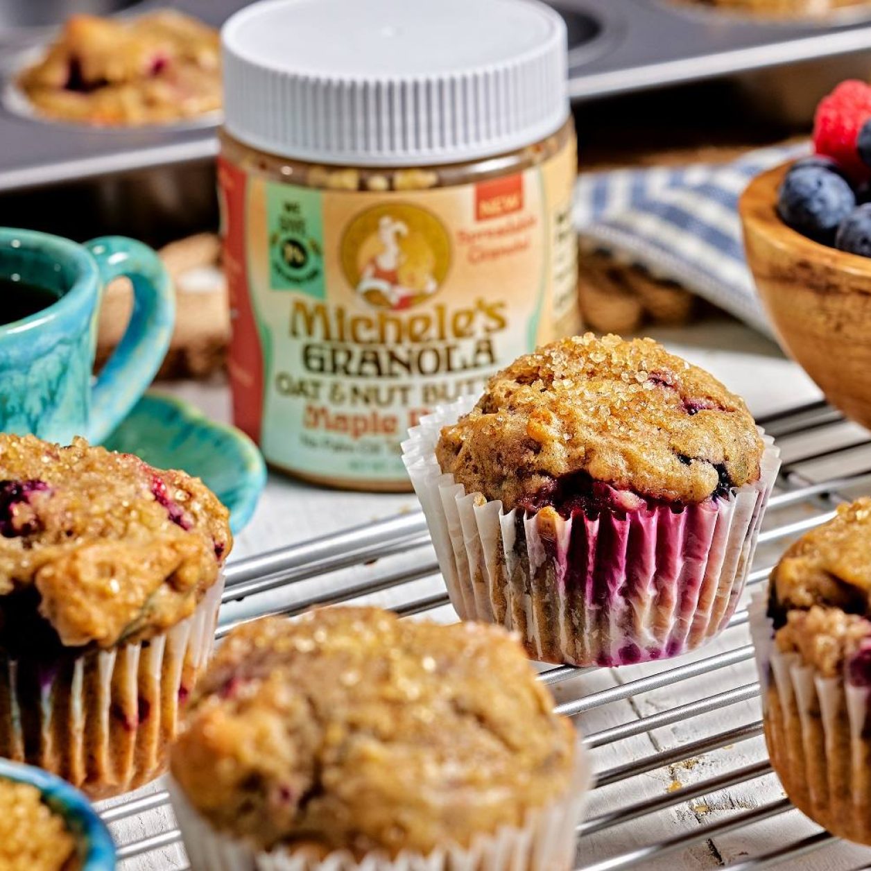 Michele's Granola Oat & Nut Butter Berry Breakfast Muffins Savory