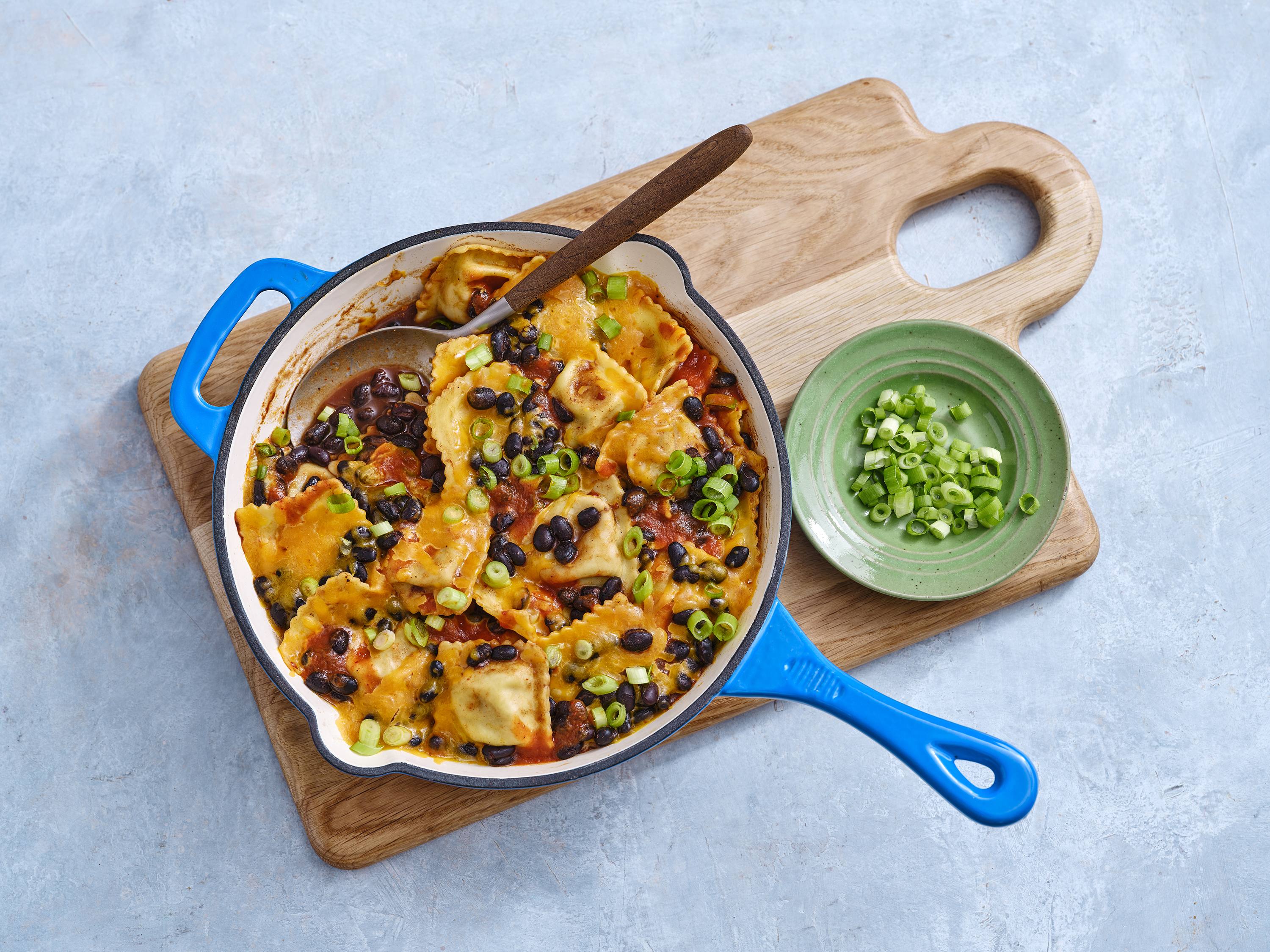 Enchilada Ravioli Skillet Savory