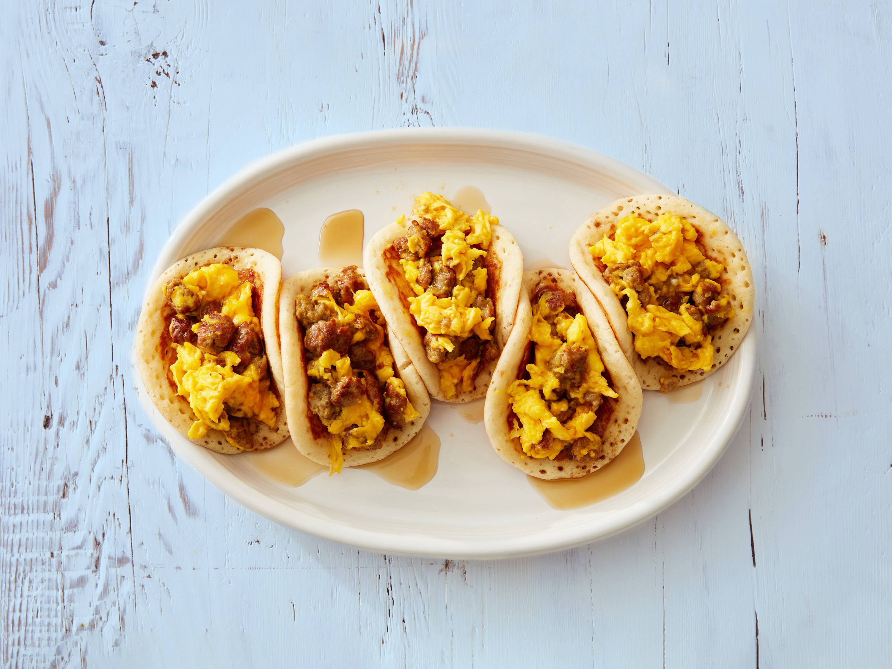 Pancake Breakfast Tacos Savory