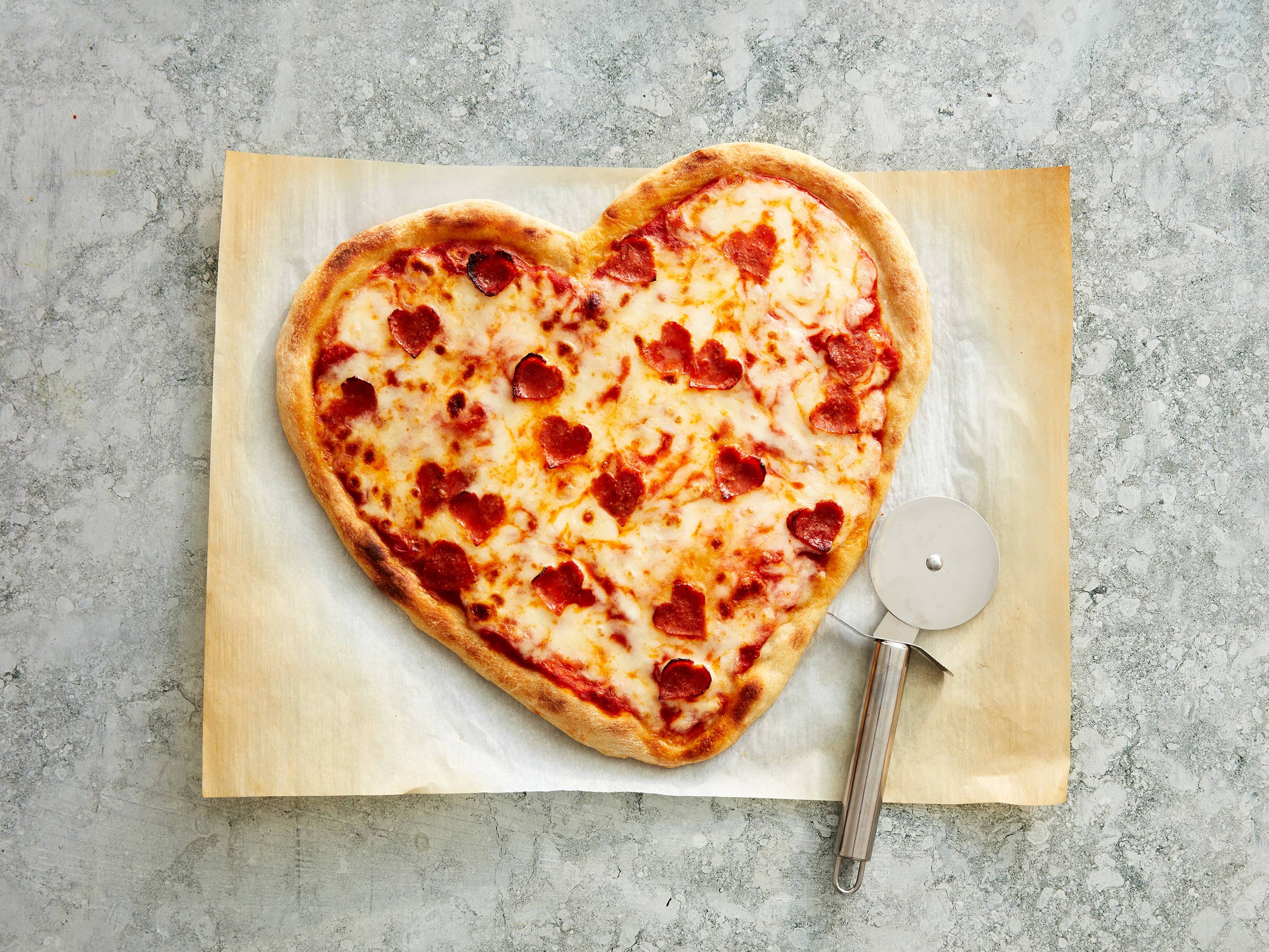 HeartShaped Pizza Savory