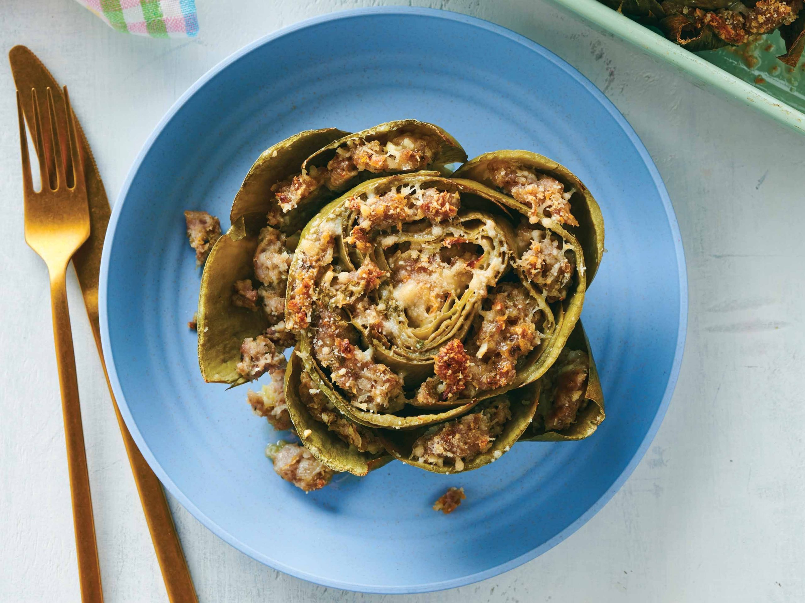 Italian Turkey-Stuffed Artichokes | Savory