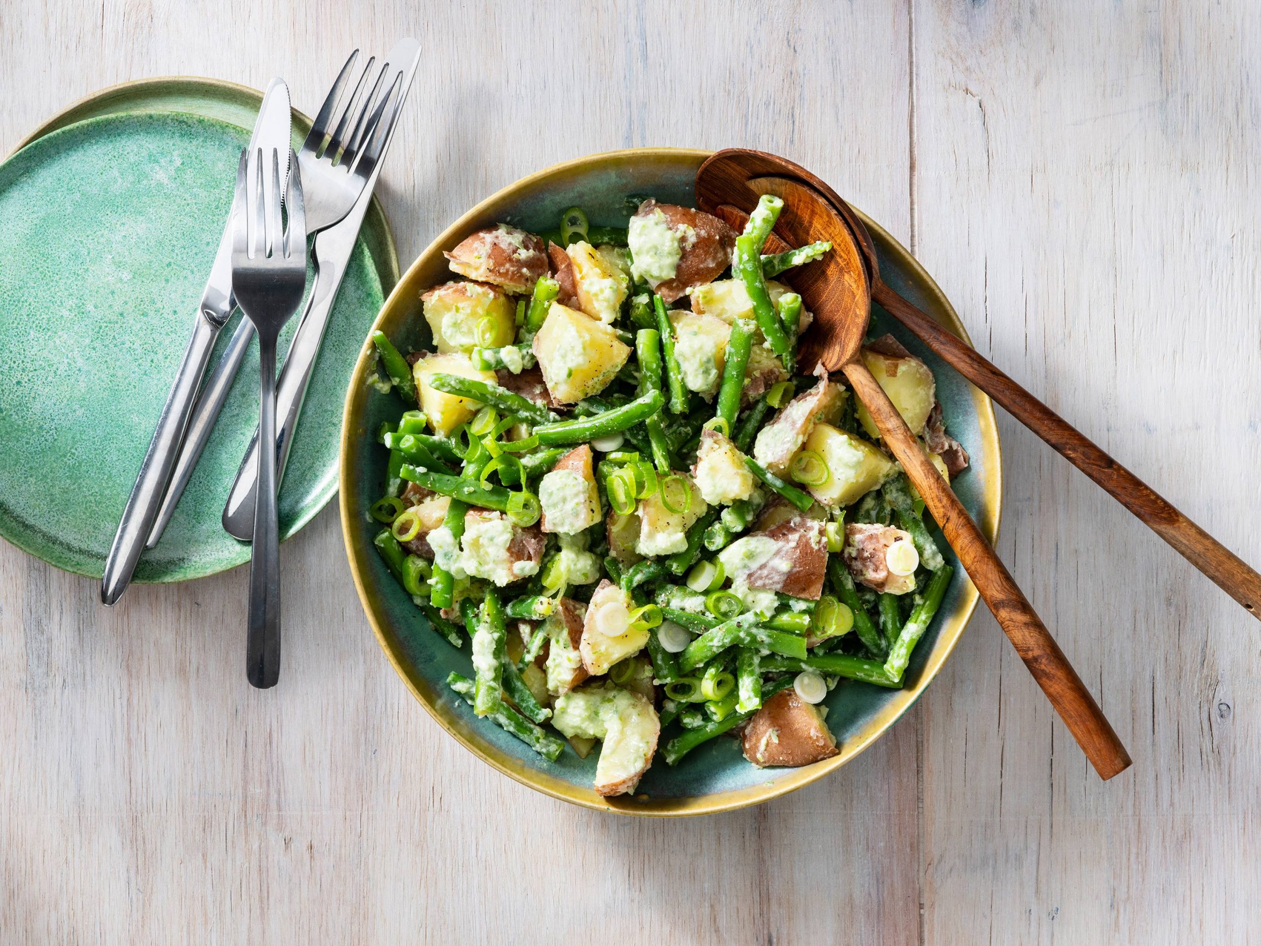 Potato Salad with Green Onions | Savory