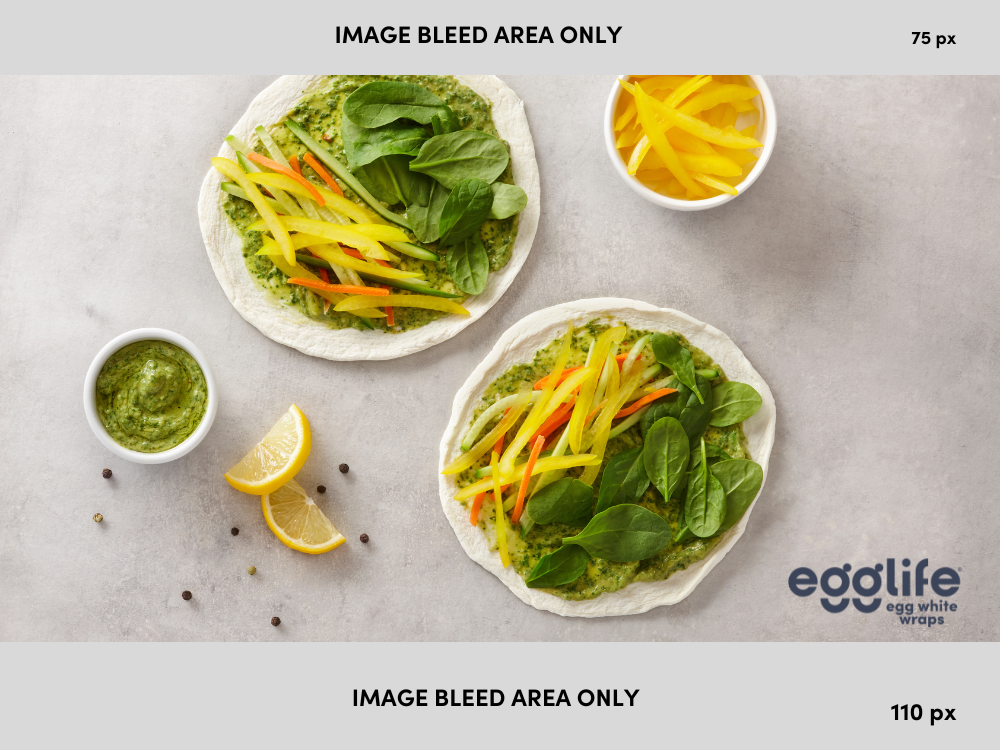 Egglife® Zucchini Hummus Veggie Wrap Savory