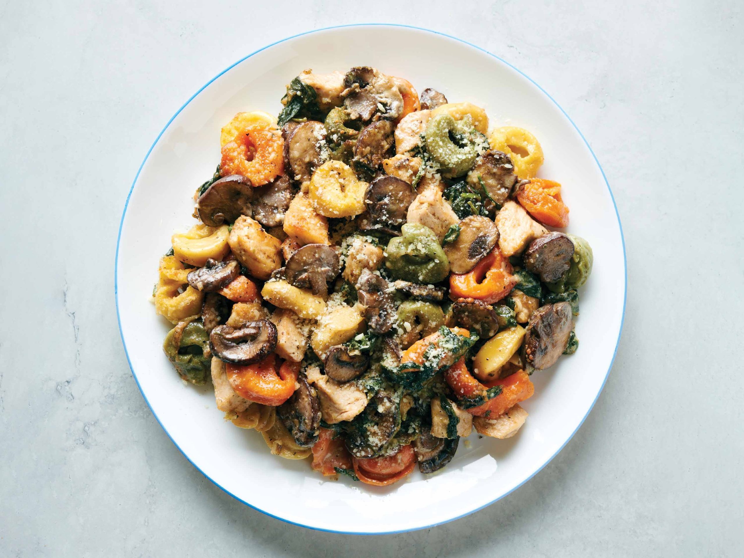 Chicken and Mushroom Tortellini Bake | Savory