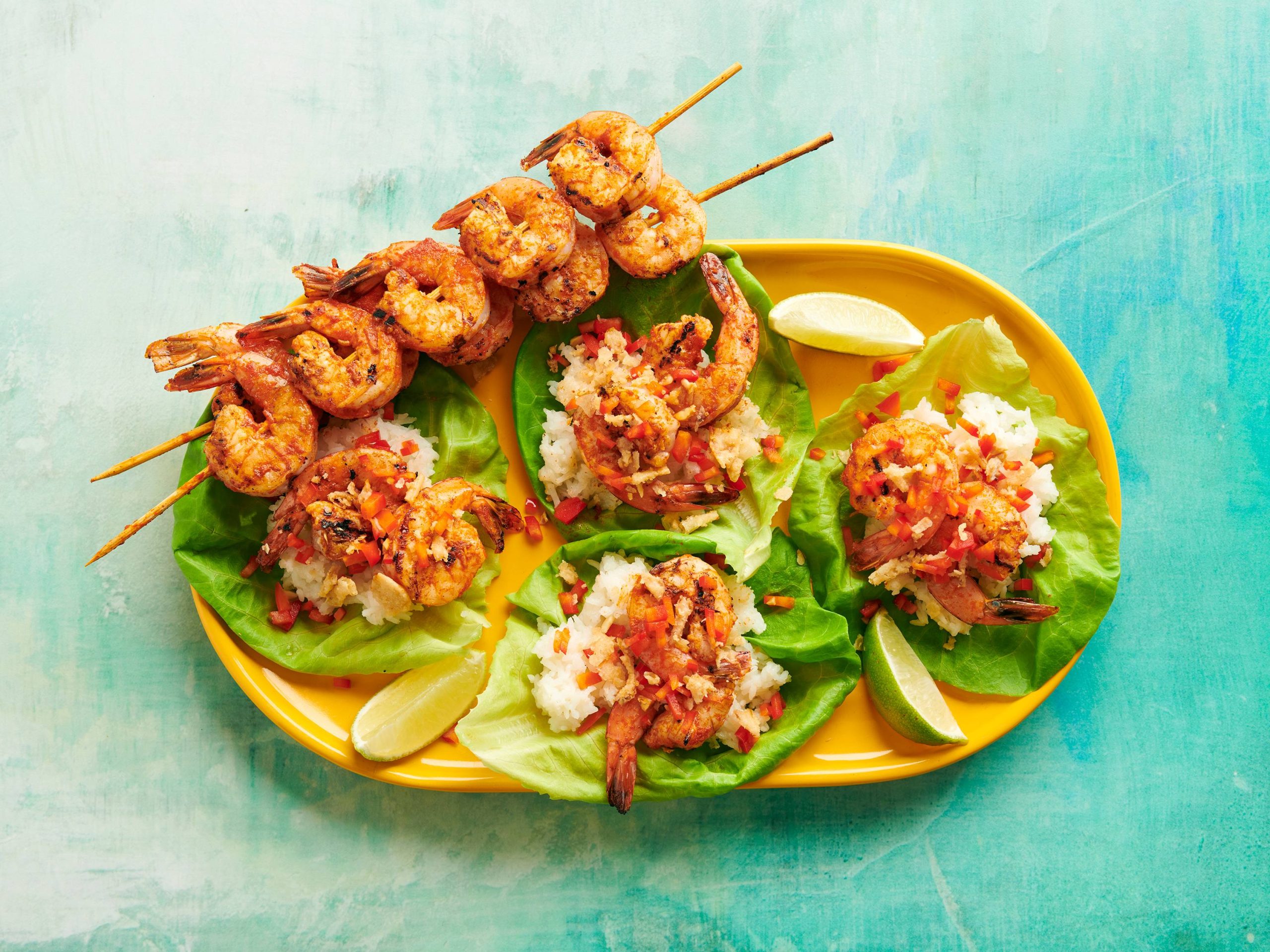 Grilled Shrimp Lettuce Wraps | Savory