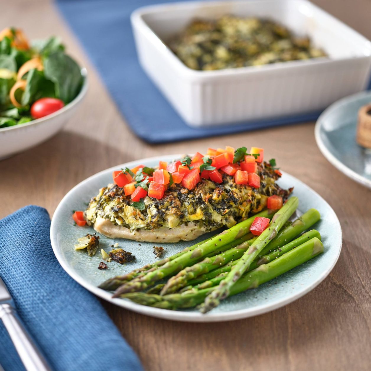 Hellmann’s® Hot Spinach & Artichoke Chicken Bake Savory