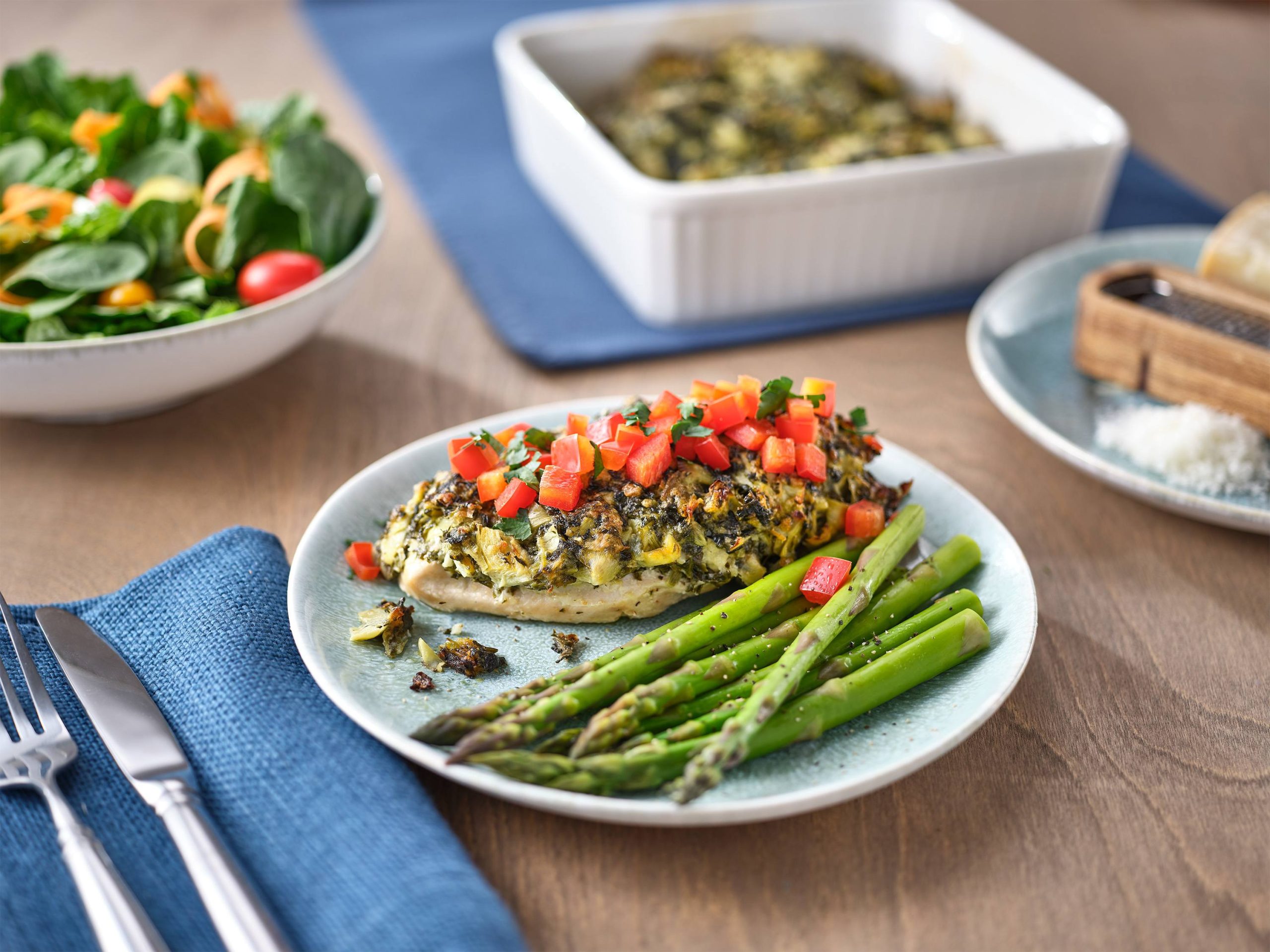 Hellmann’s® Hot Spinach & Artichoke Chicken Bake | Savory