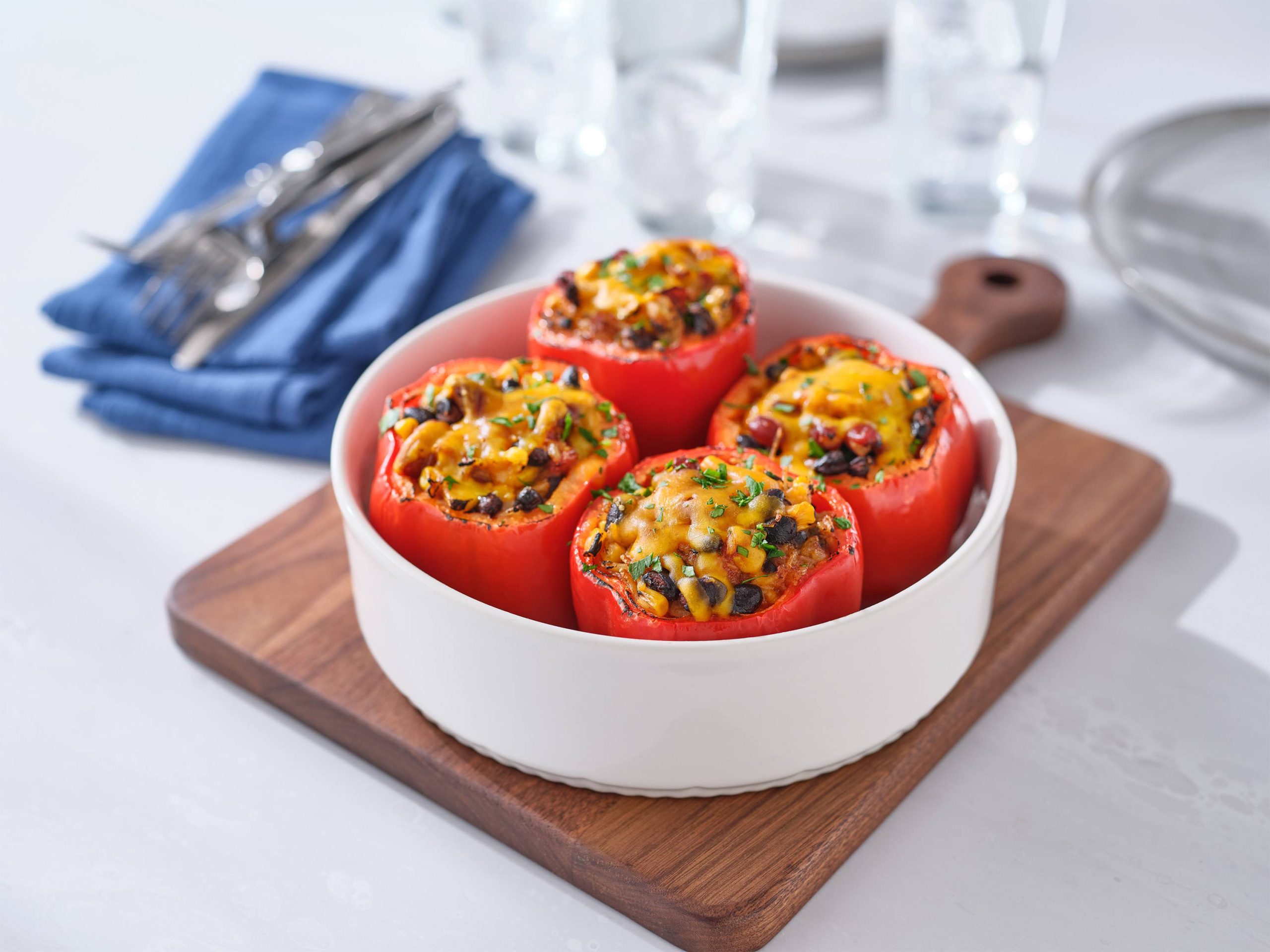 Hellmann’s® Leftover Chili Stuffed Peppers | Savory