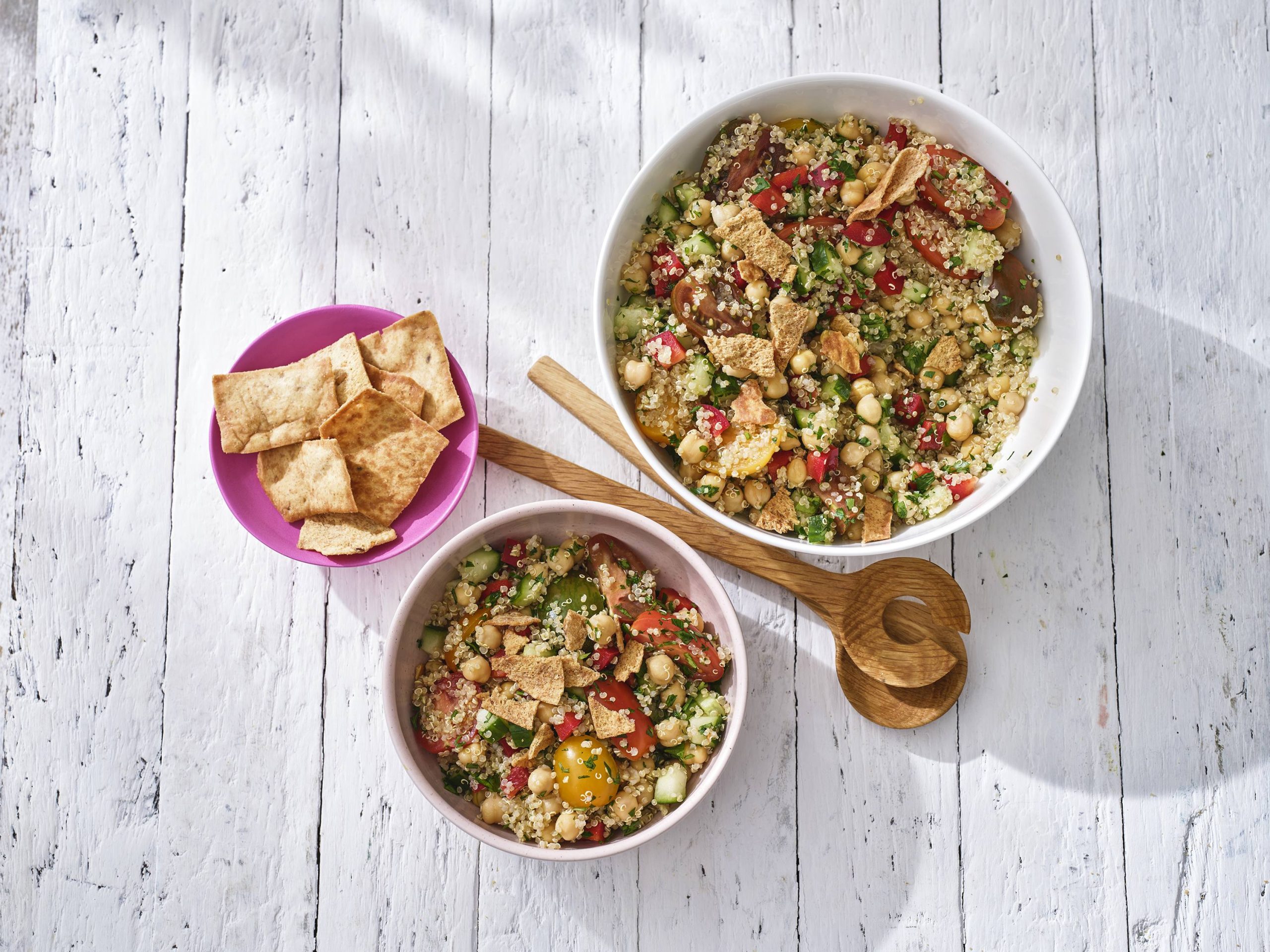 Chickpea and Quinoa Mediterranean Salad | Savory