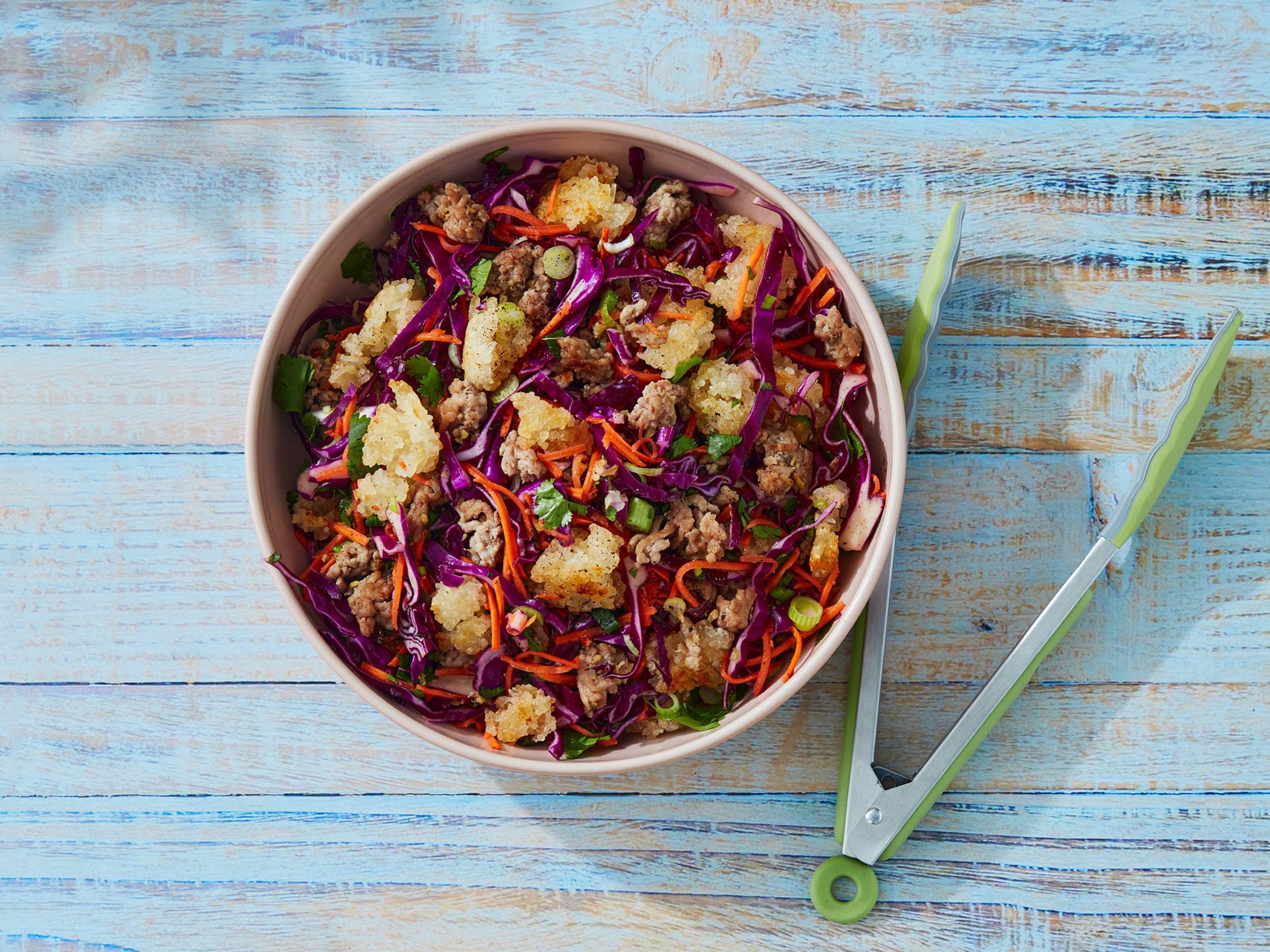 Crispy Rice and Pork Salad | Savory