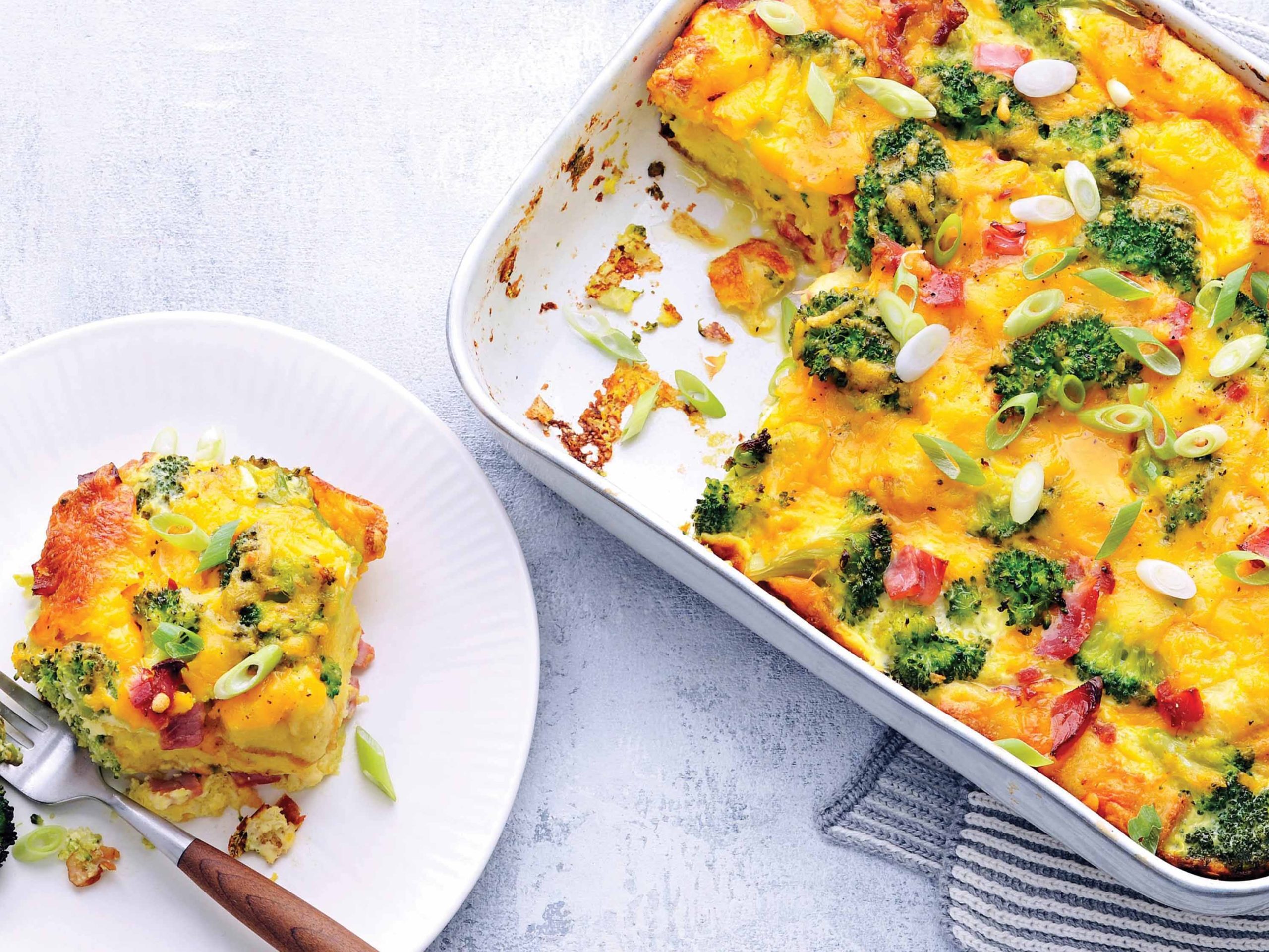 Ham, Egg and Cheese English Muffin Strata | Savory