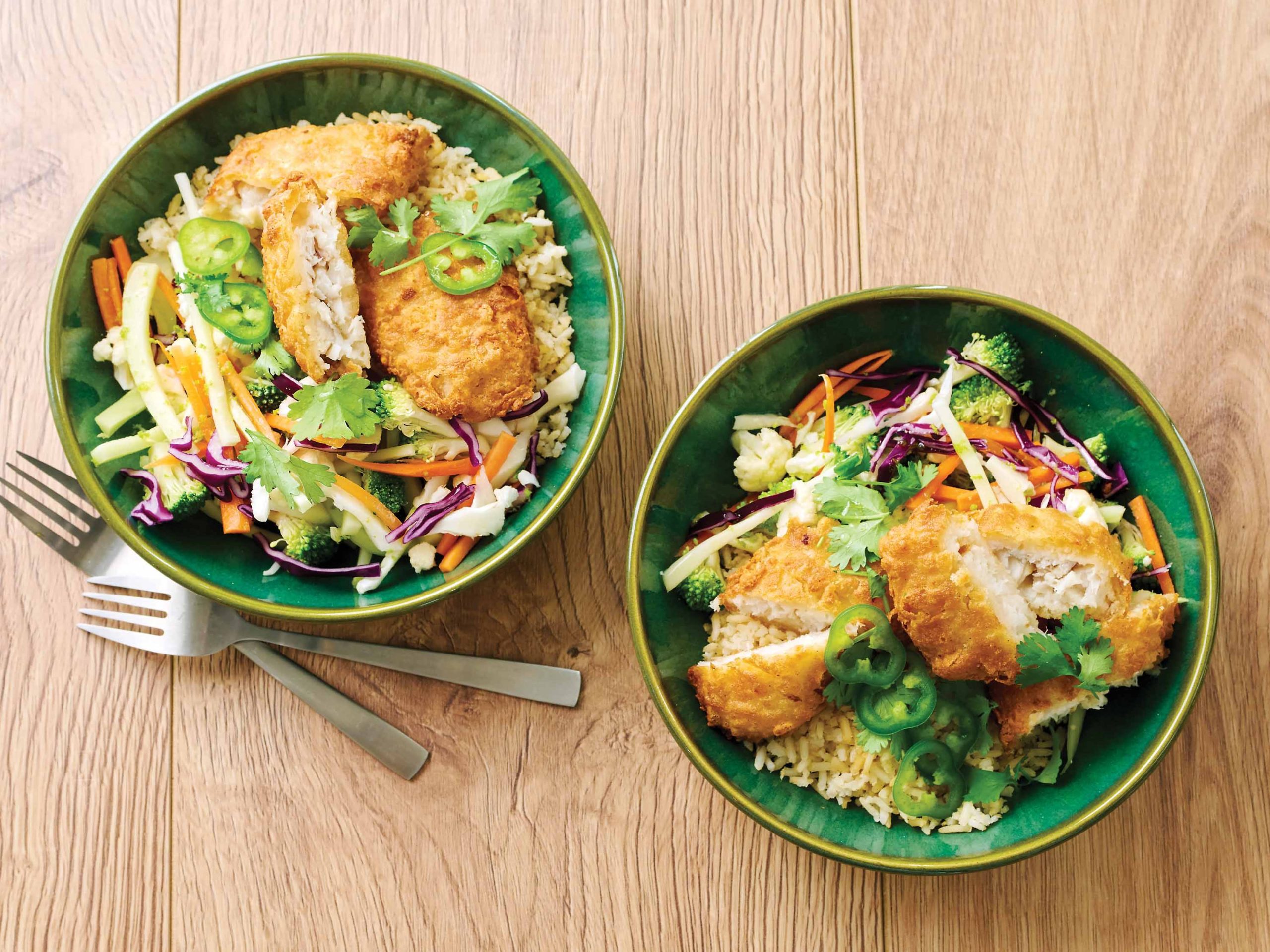 Air Fryer Fish Taco Bowls | Savory