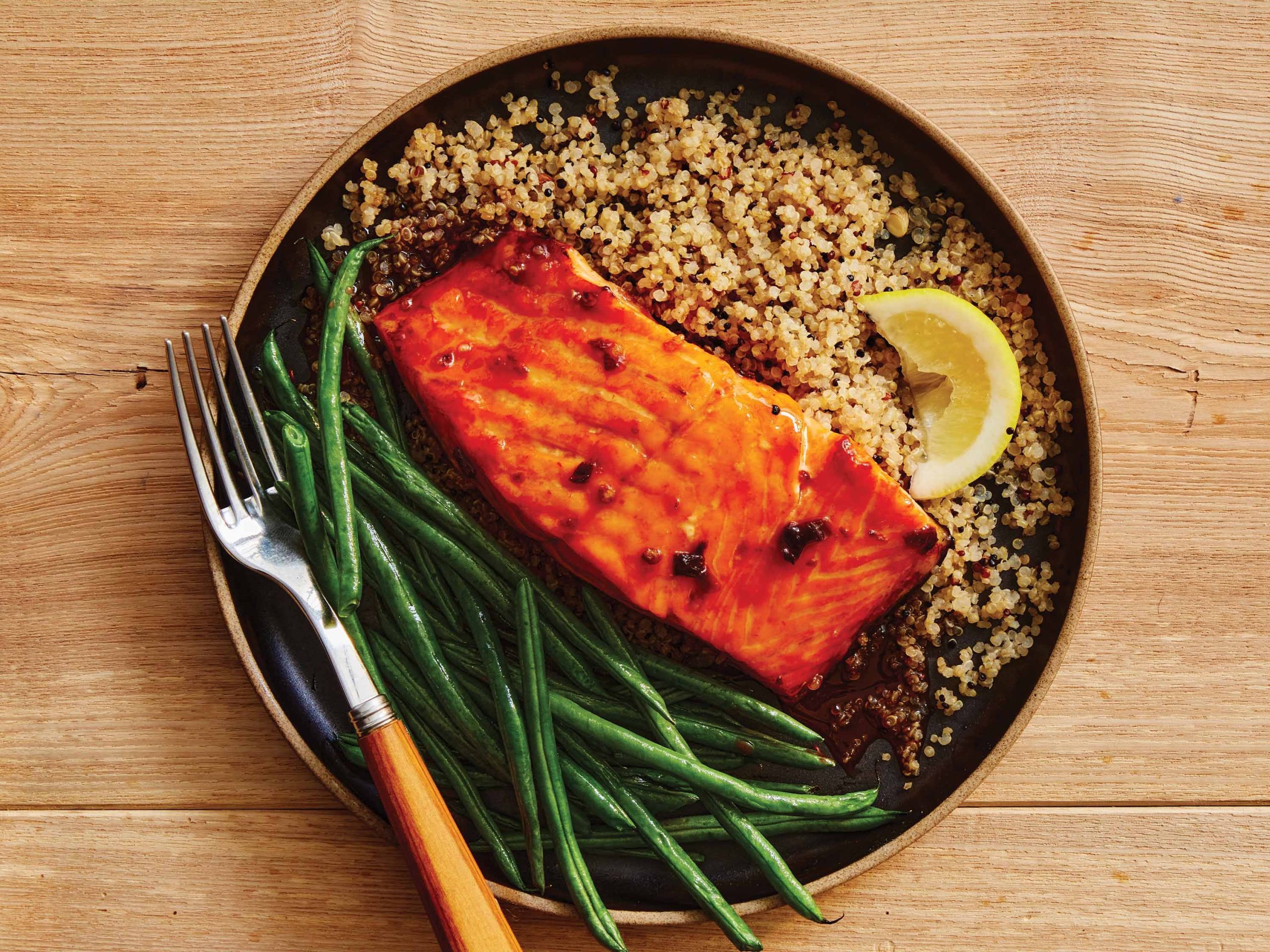 Air Fryer Honey-Chipotle Salmon | Savory
