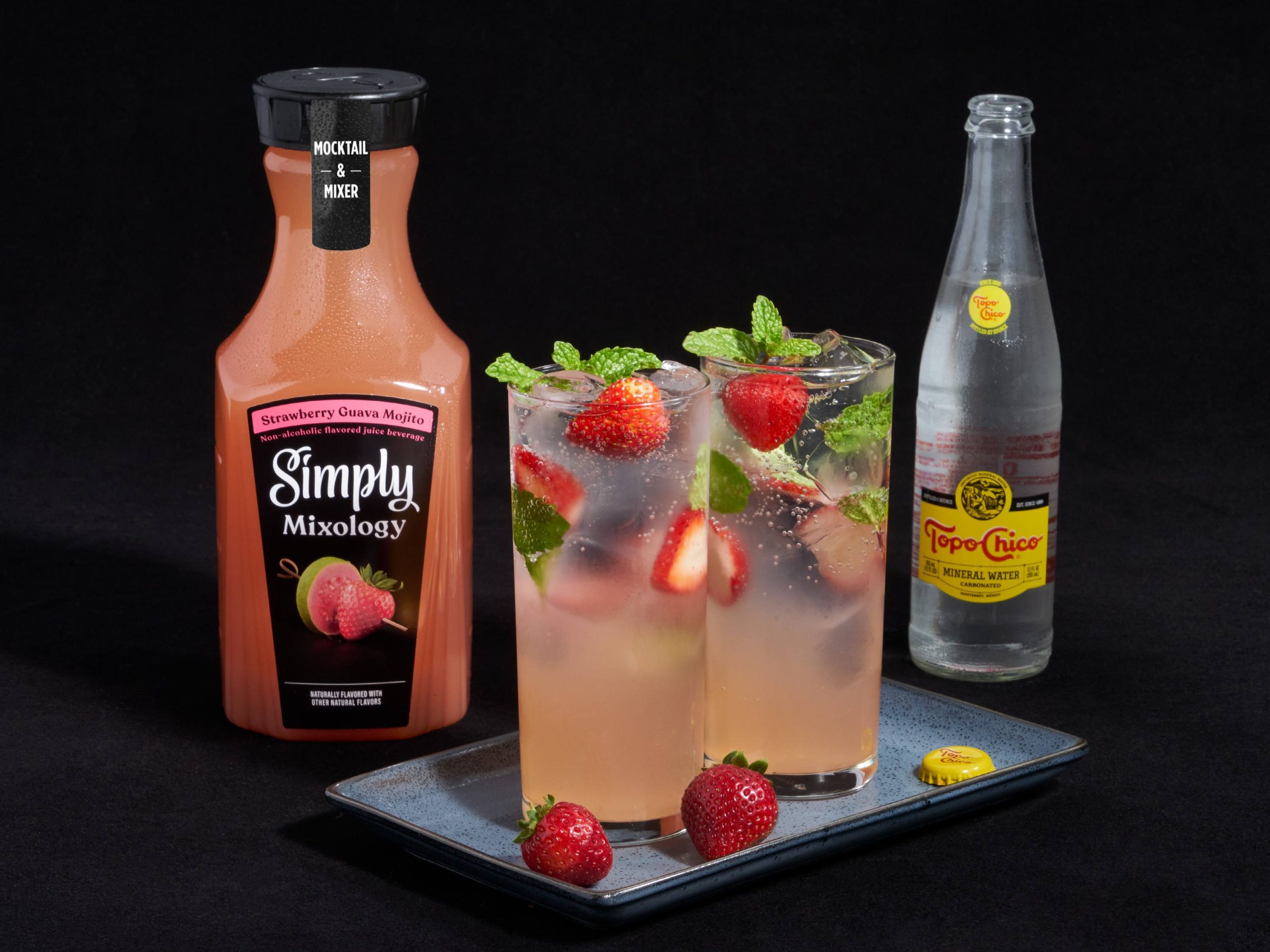 Strawberry Guava Mojito Spritzer | Savory