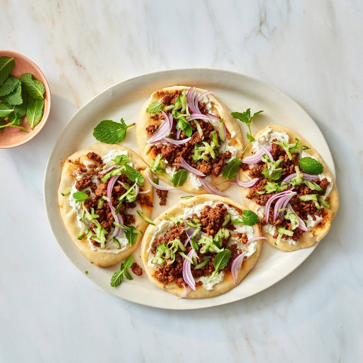 Ground Beef and Yogurt Naan Savory