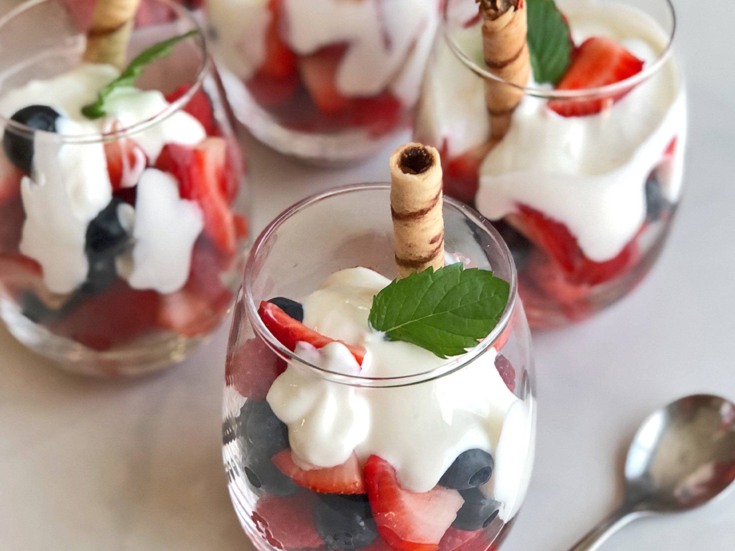 Summer Berries with Lemon Crema | Savory