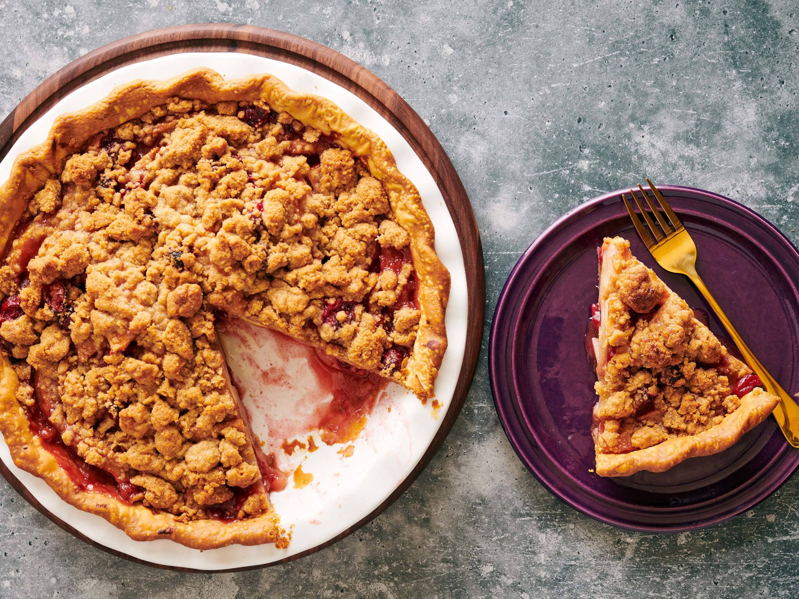 Pear-Cranberry Crumble Pie | Savory