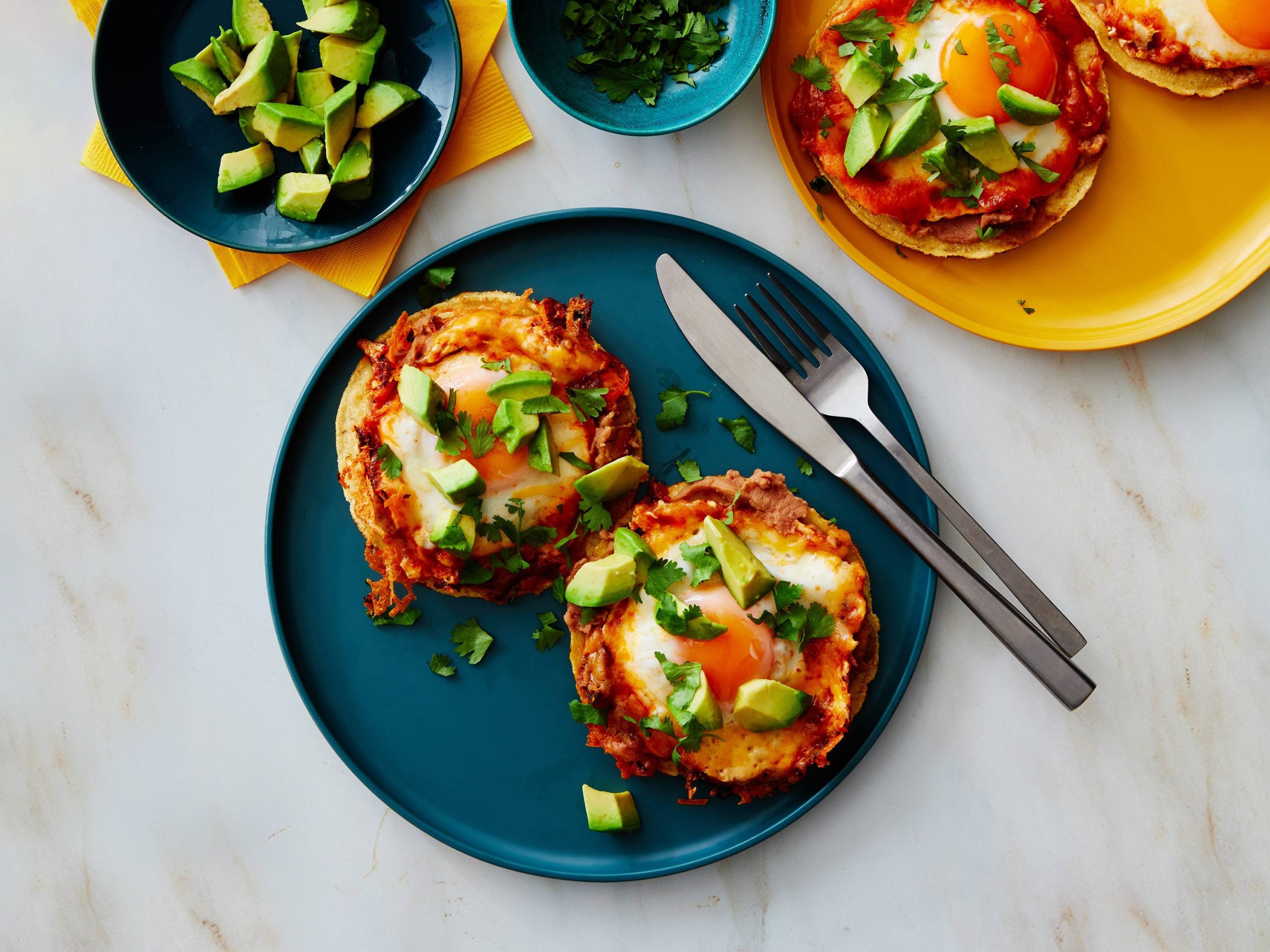Chili Tostada Eggs | Savory