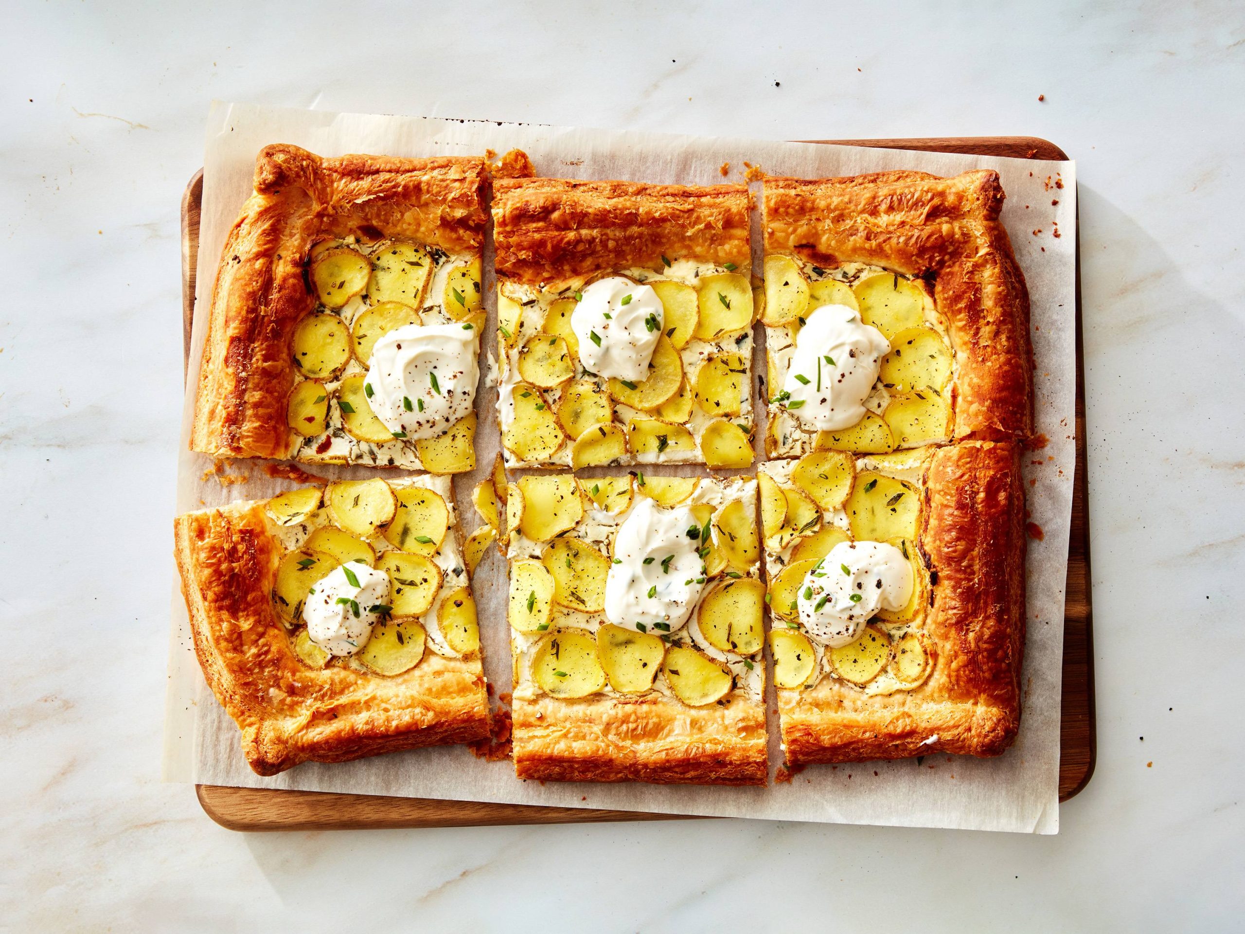 Sour Cream and Onion Potato Tart | Savory