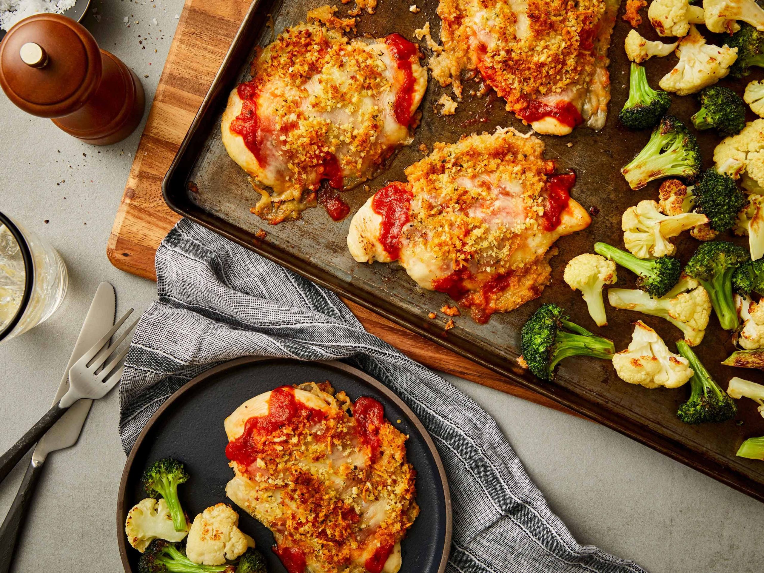 Sheet Pan Chicken Parmesan | Savory