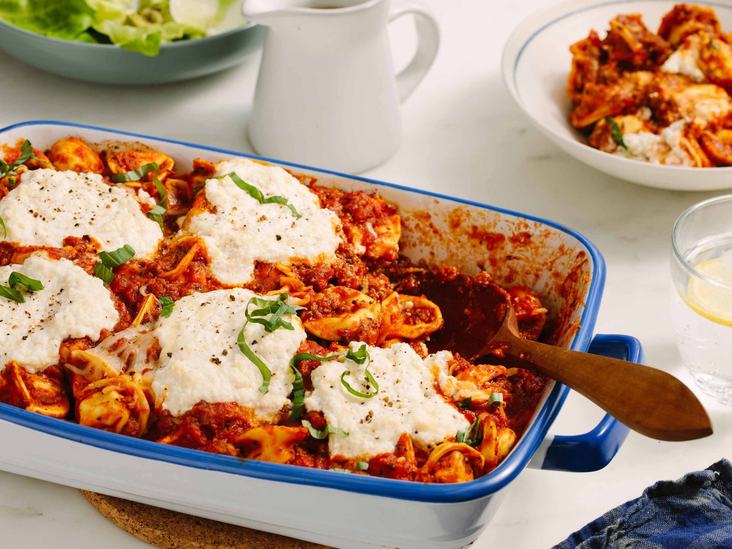 Baked Cheesy Tortellini | Savory