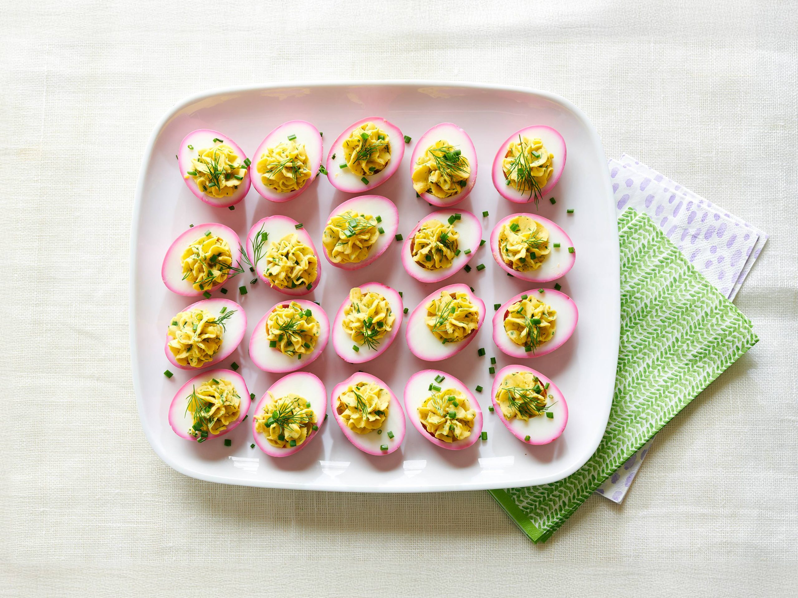 Beet-Pickled Deviled Eggs | Savory