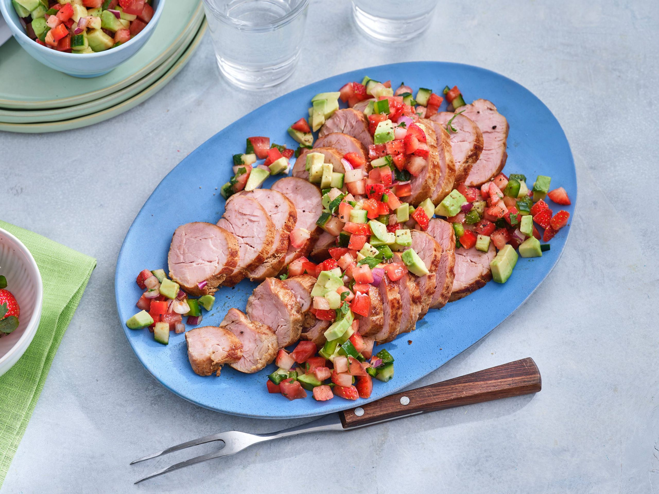 Pork Tenderloin with Berry Salsa | Savory