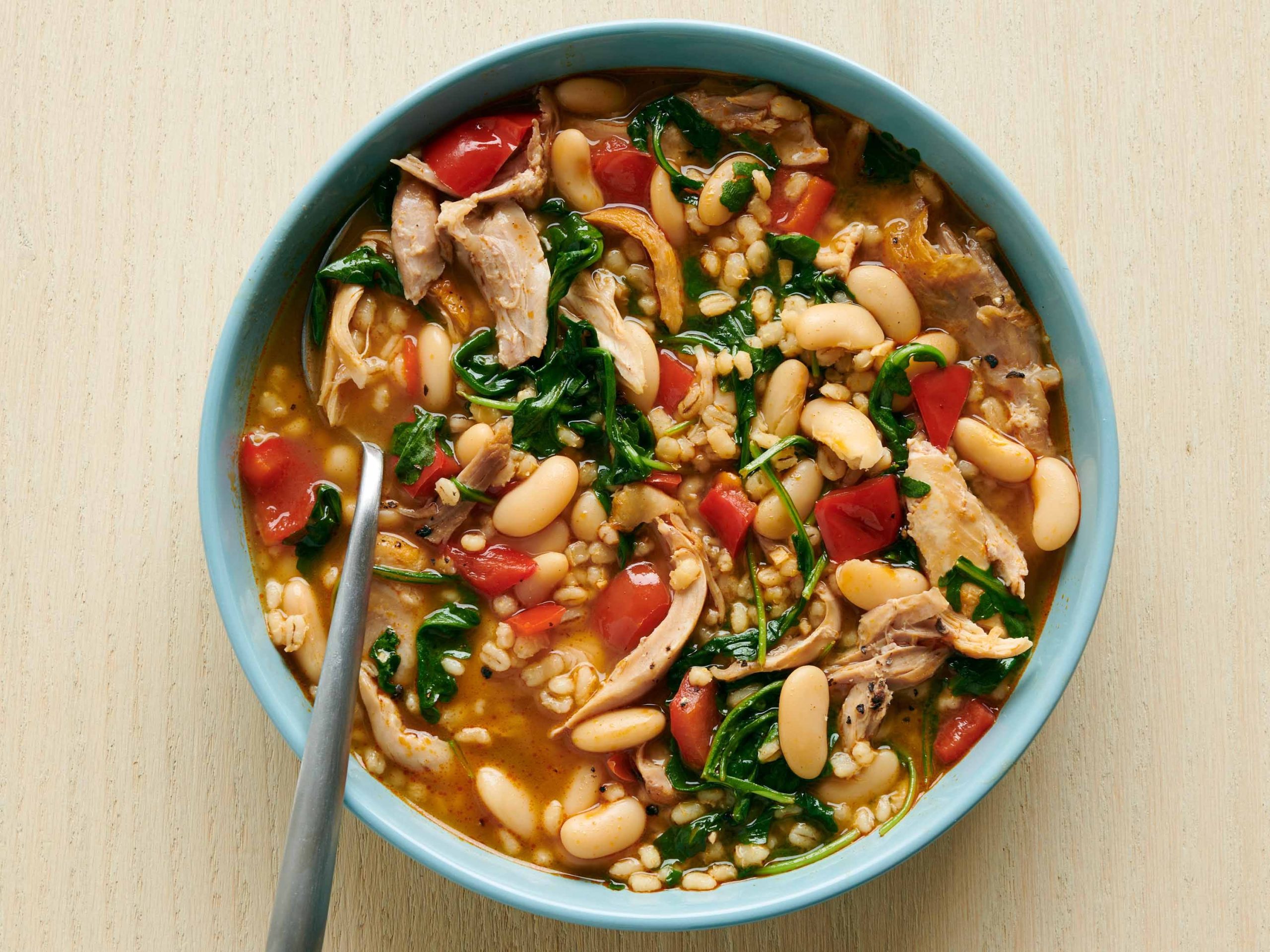 Chicken and Bean Stew with Arugula | Savory