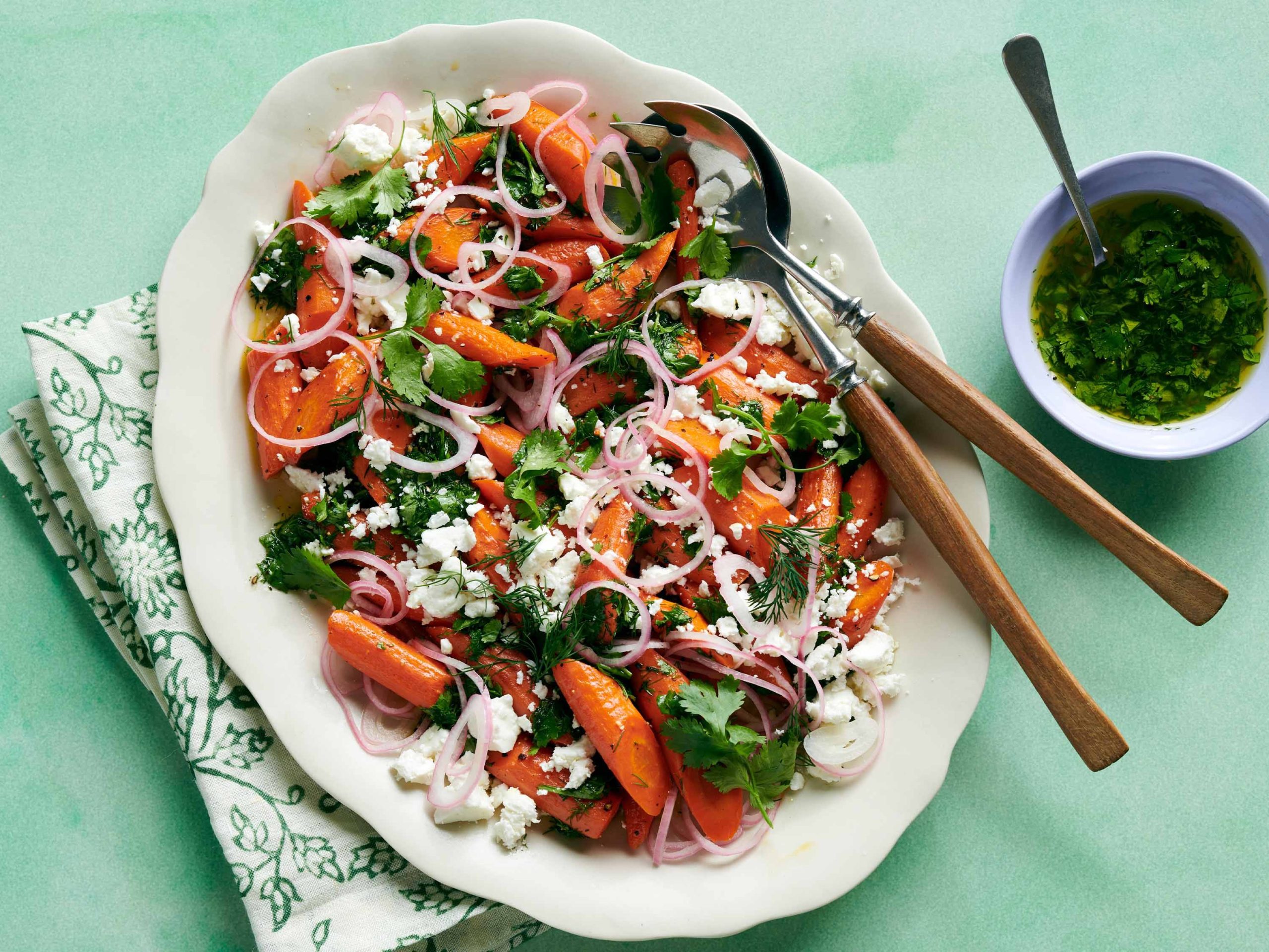 Roasted Carrots with Herby Vinaigrette | Savory