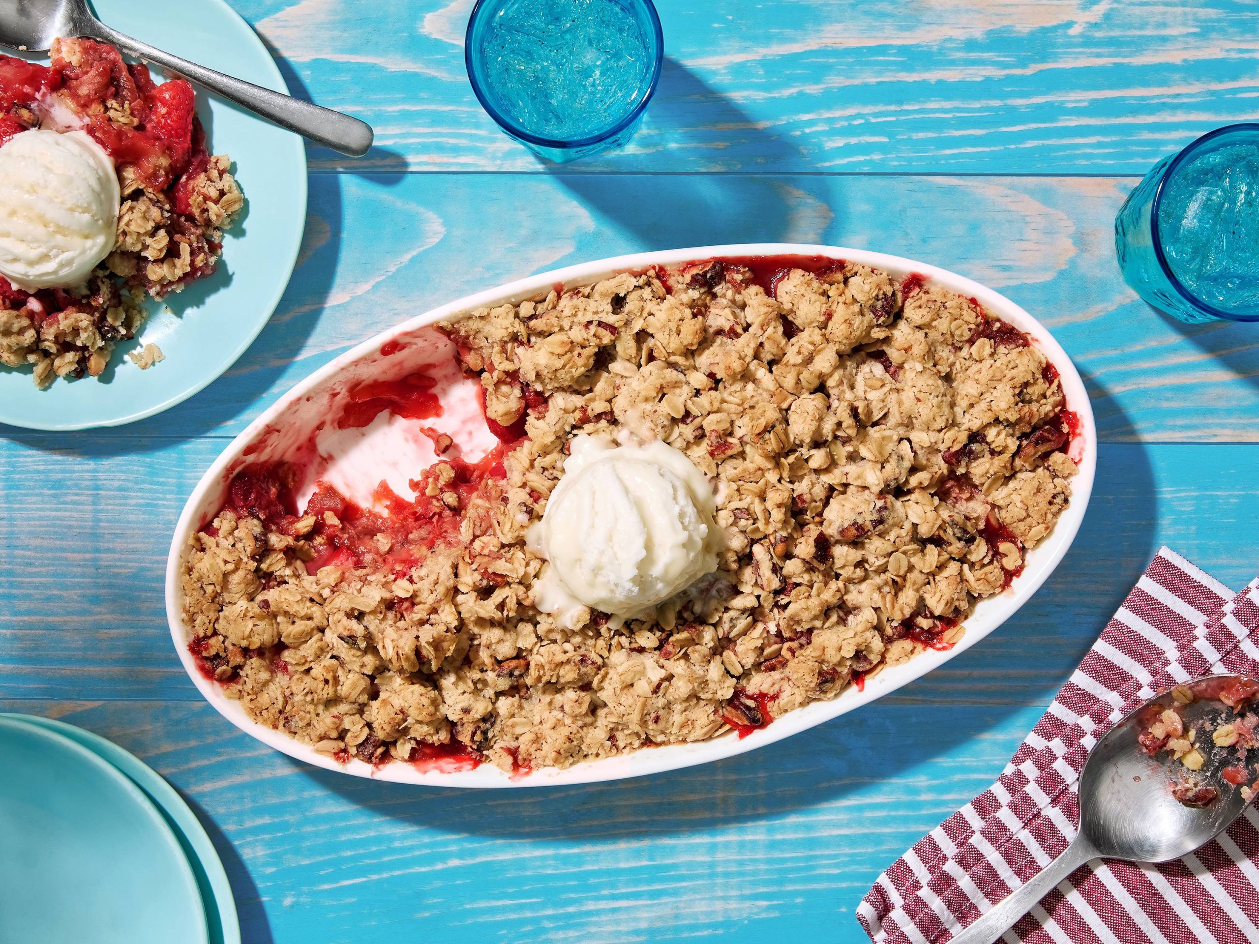 Strawberry-Rhubarb Crisp | Savory