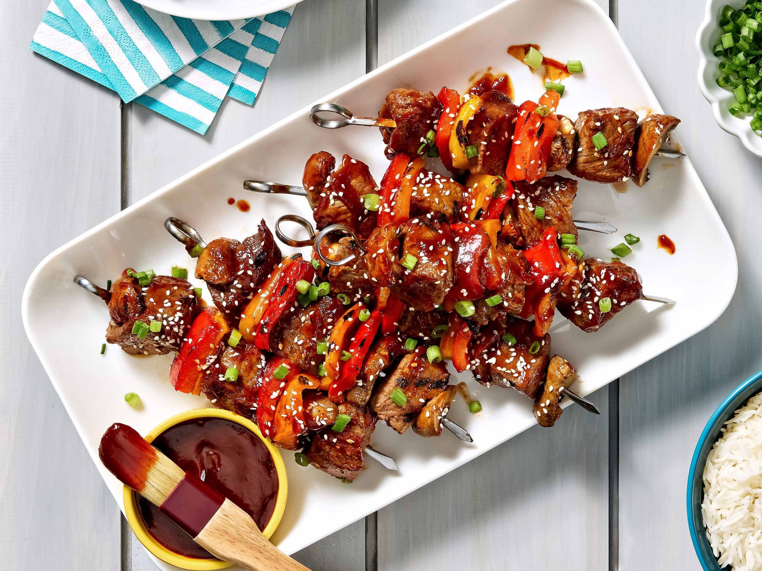 Korean BBQ Beef Skewers | Savory