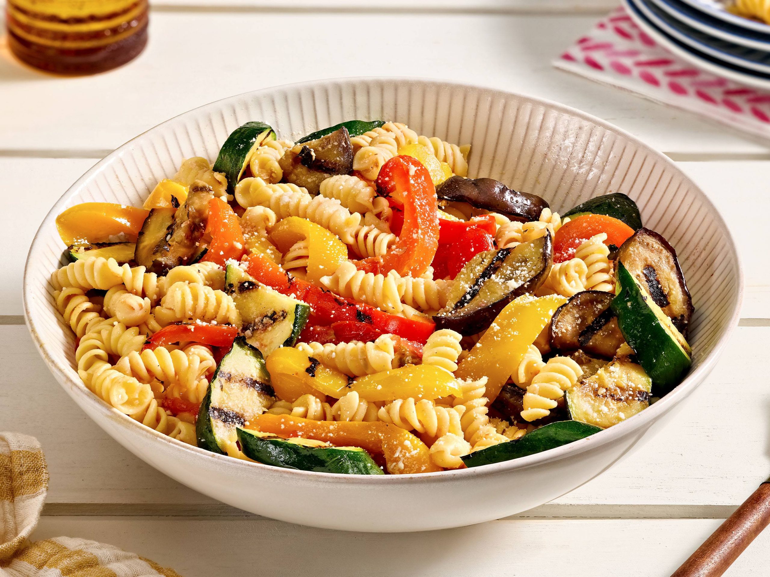 Grilled Pasta and Summer Veggies | Savory
