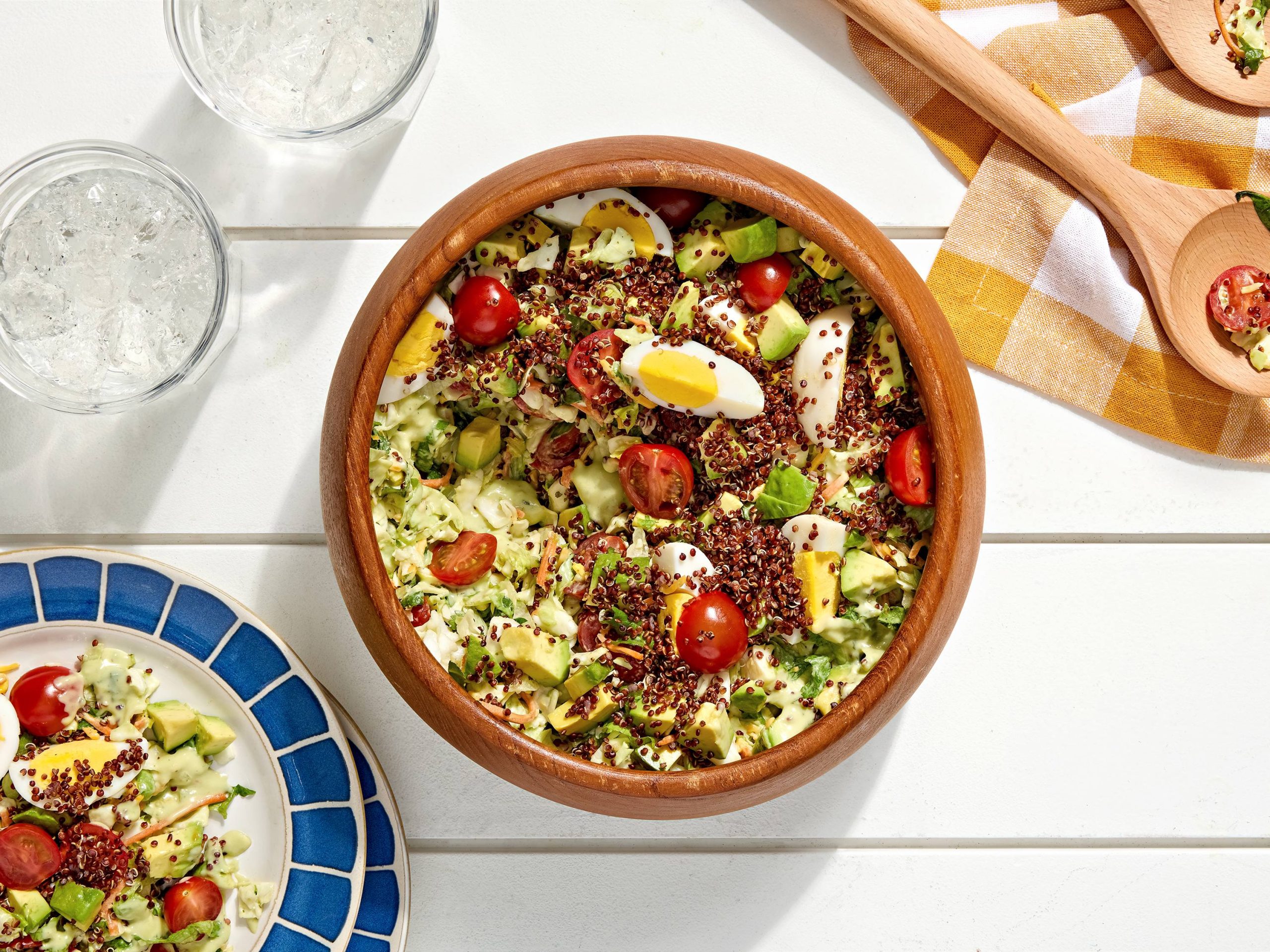 Avocado Ranch Salad with Crispy Quinoa | Savory