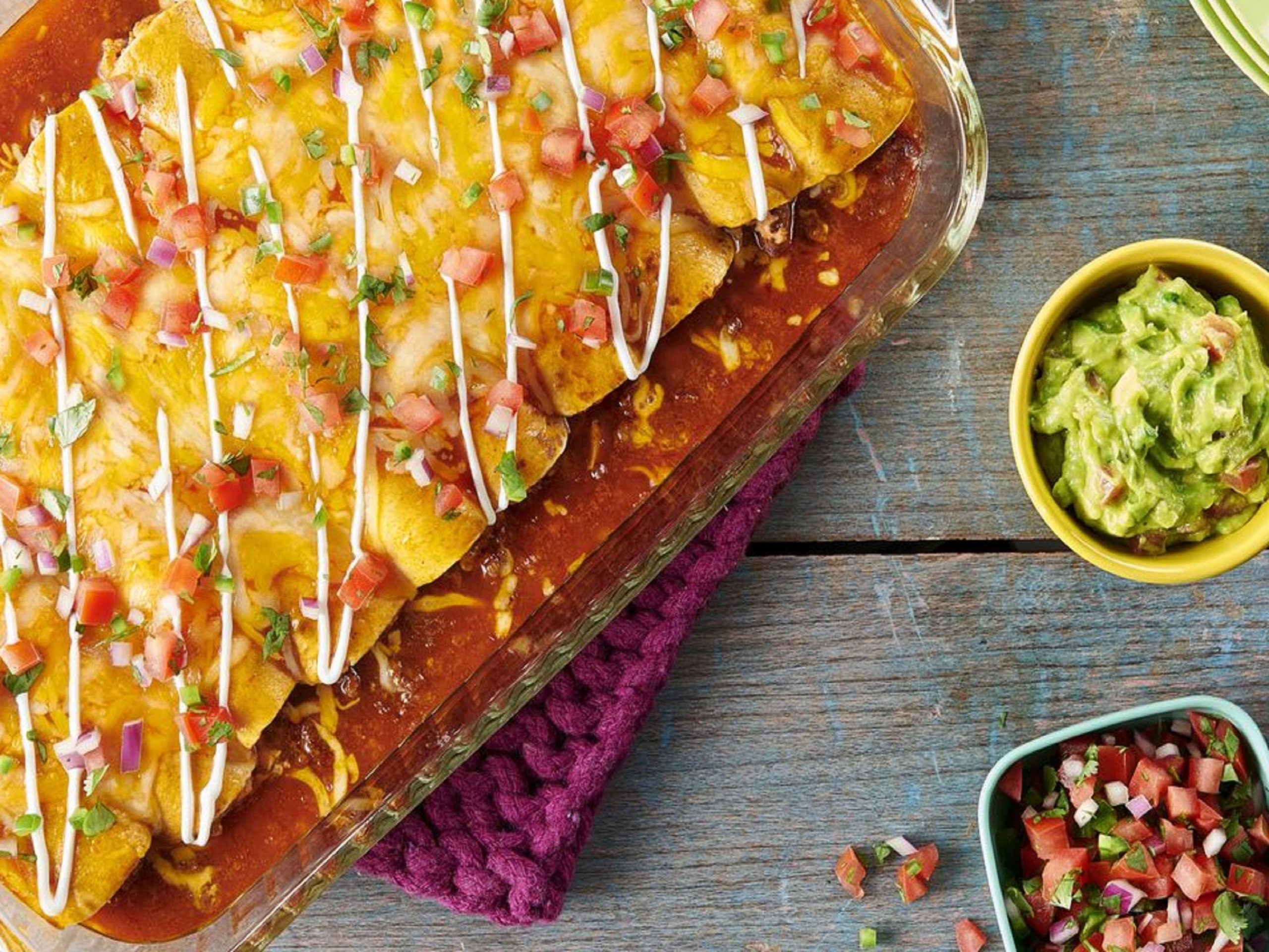 Easy Oven-Baked Beef Enchiladas | Savory