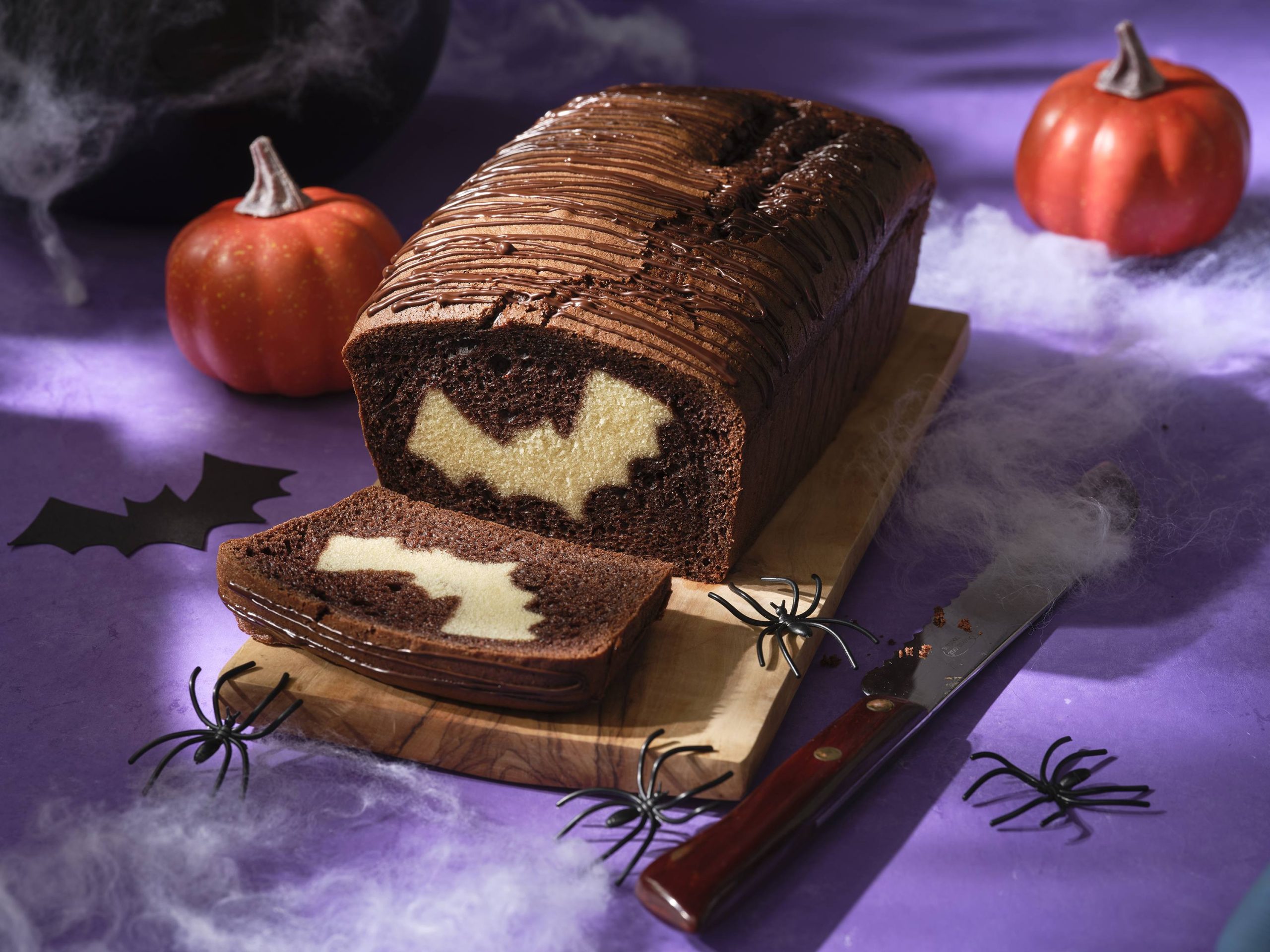 Easy Halloween Bat Loaf Cake | Savory