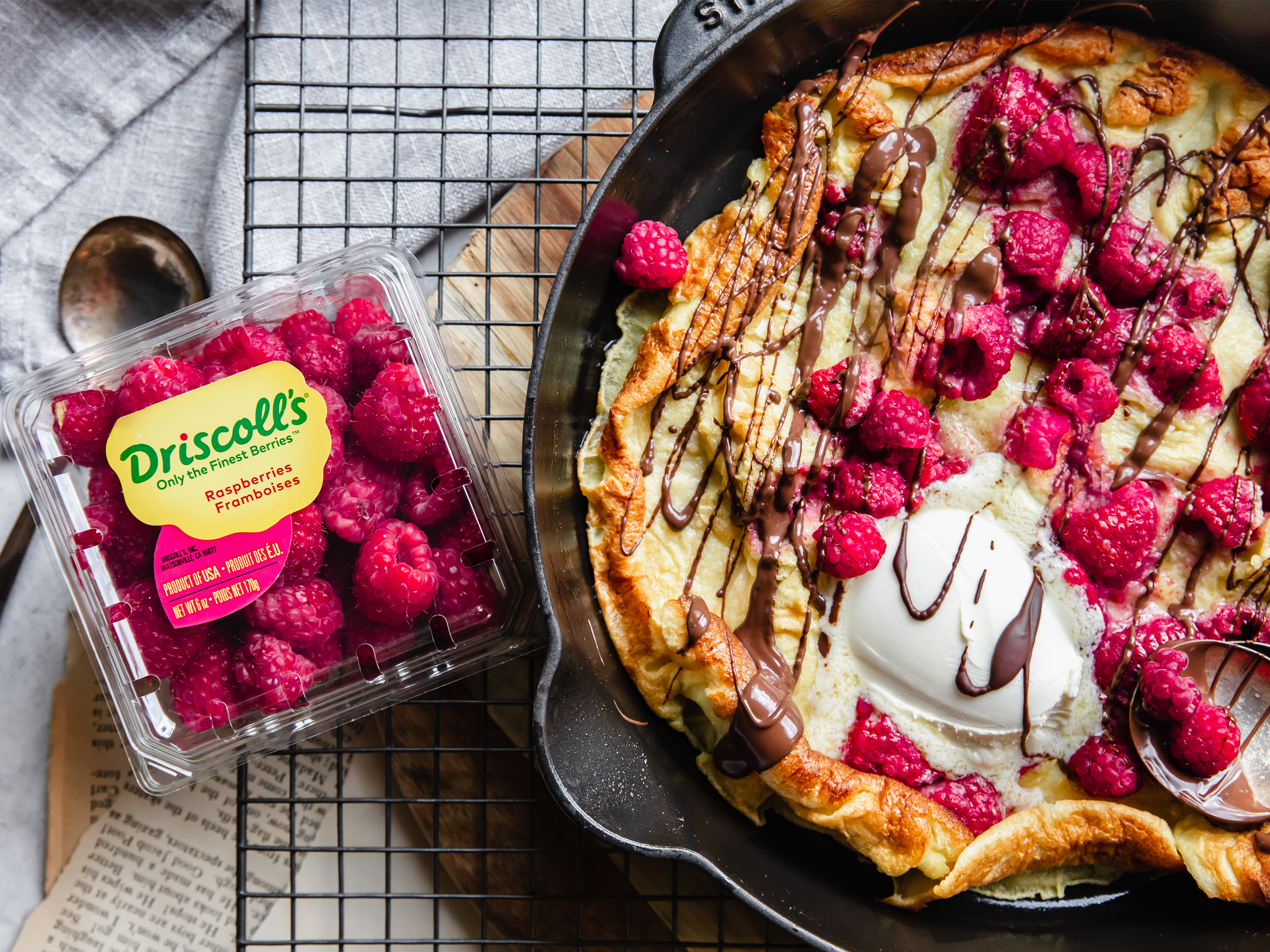 Raspberry Dutch Baby Pancake | Savory