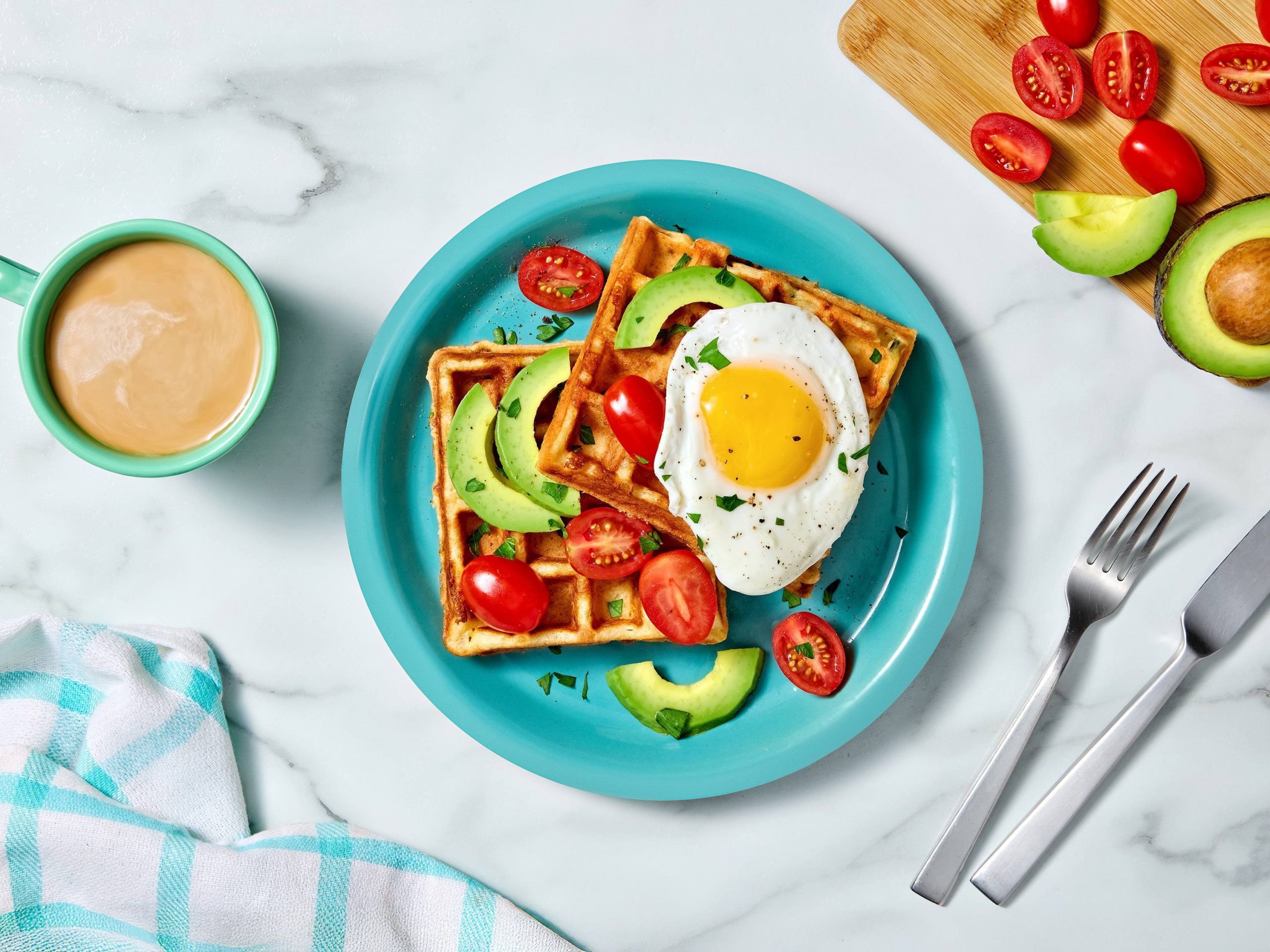 Savory Cottage Cheese Waffles | Savory